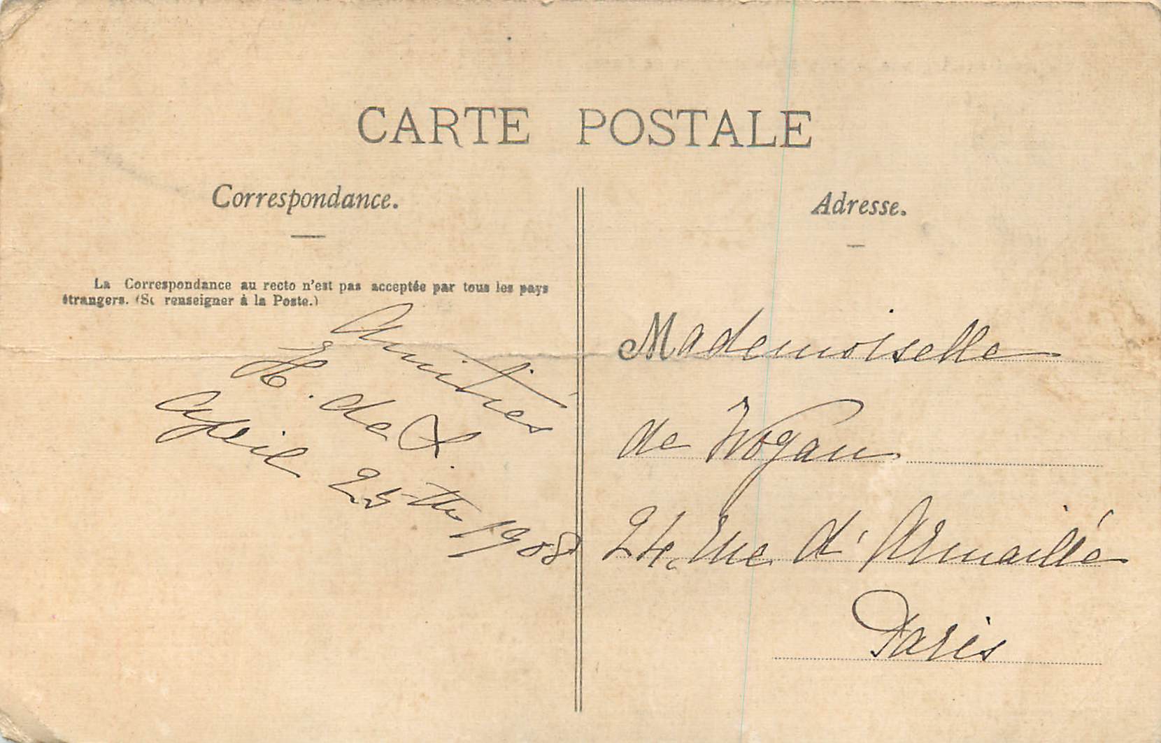CPA Clermont en argonne vue prise du pain de sucre — Rückseite