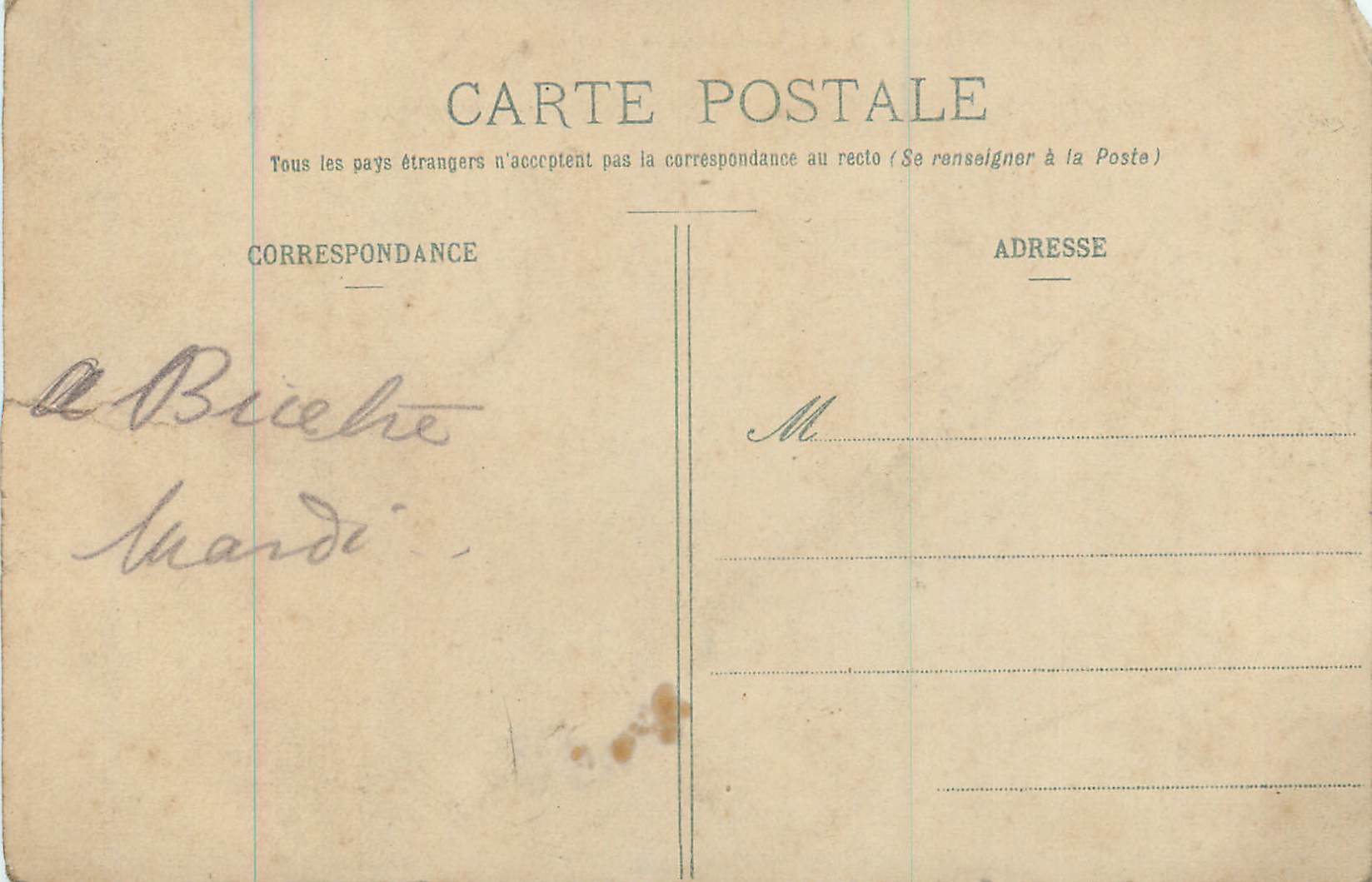 CPA 326 chemille (m et l) chateau de la soriniere — Back