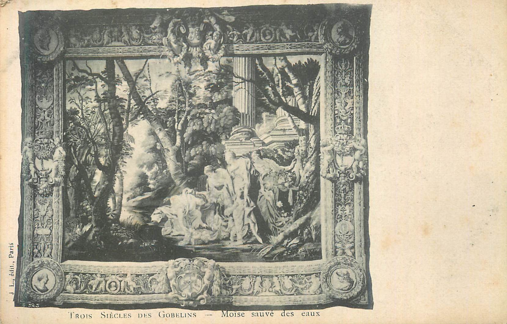 CPA Trois siecles des gobelins moise sauve des eaux