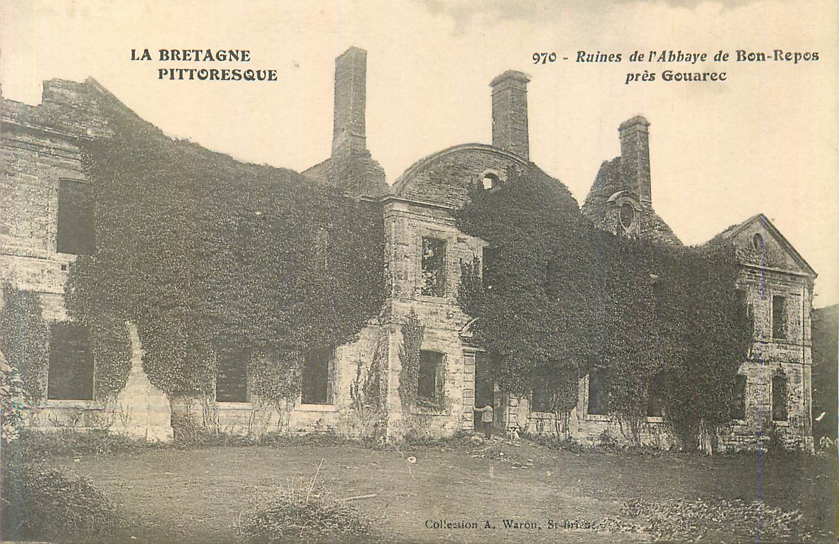 CPA La bretagne pittoresque 970 ruines de l abbaye de bon repos pres gouarec