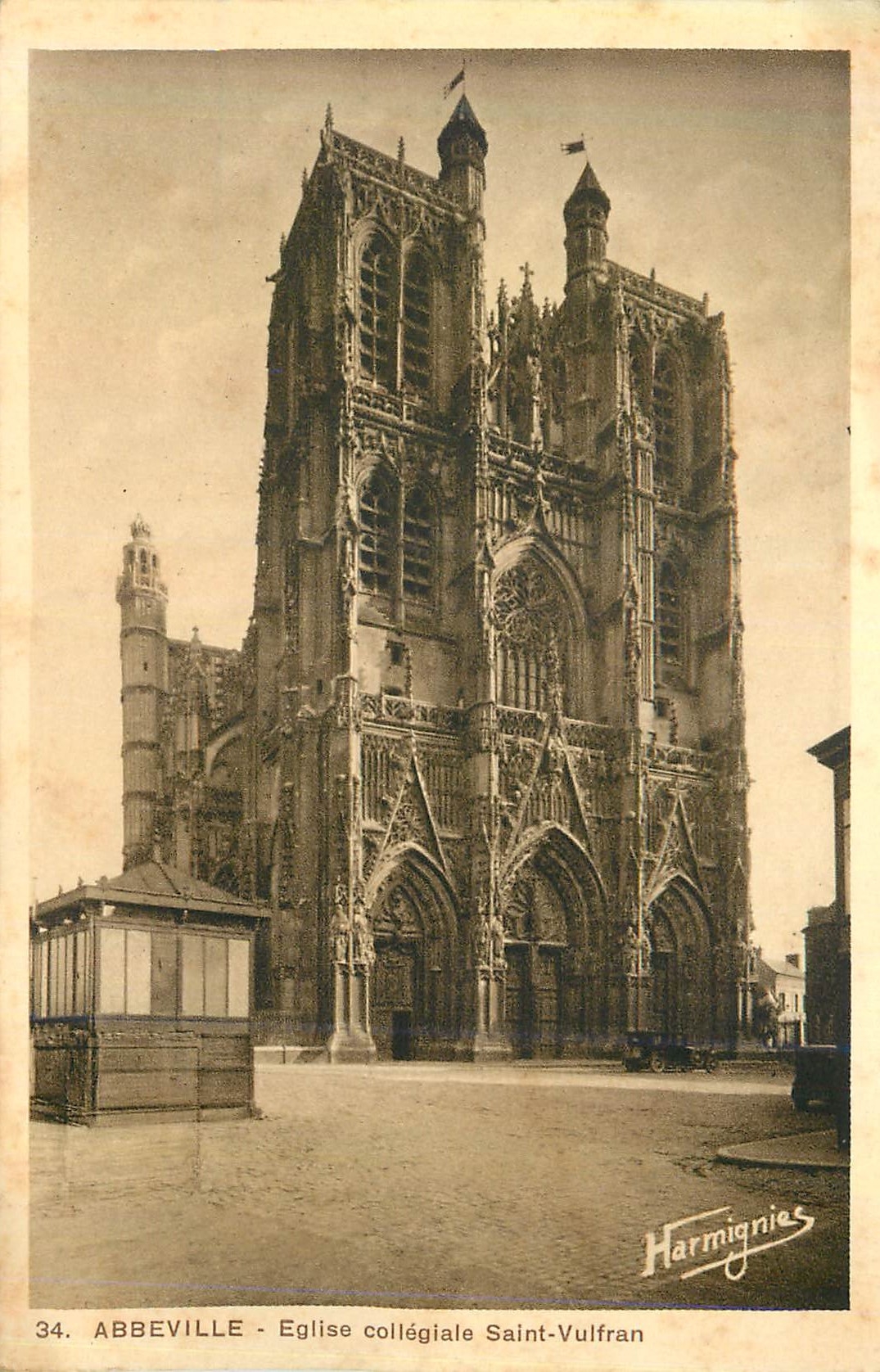 CPA 34 abbeville eglise collegiale saint vulfran