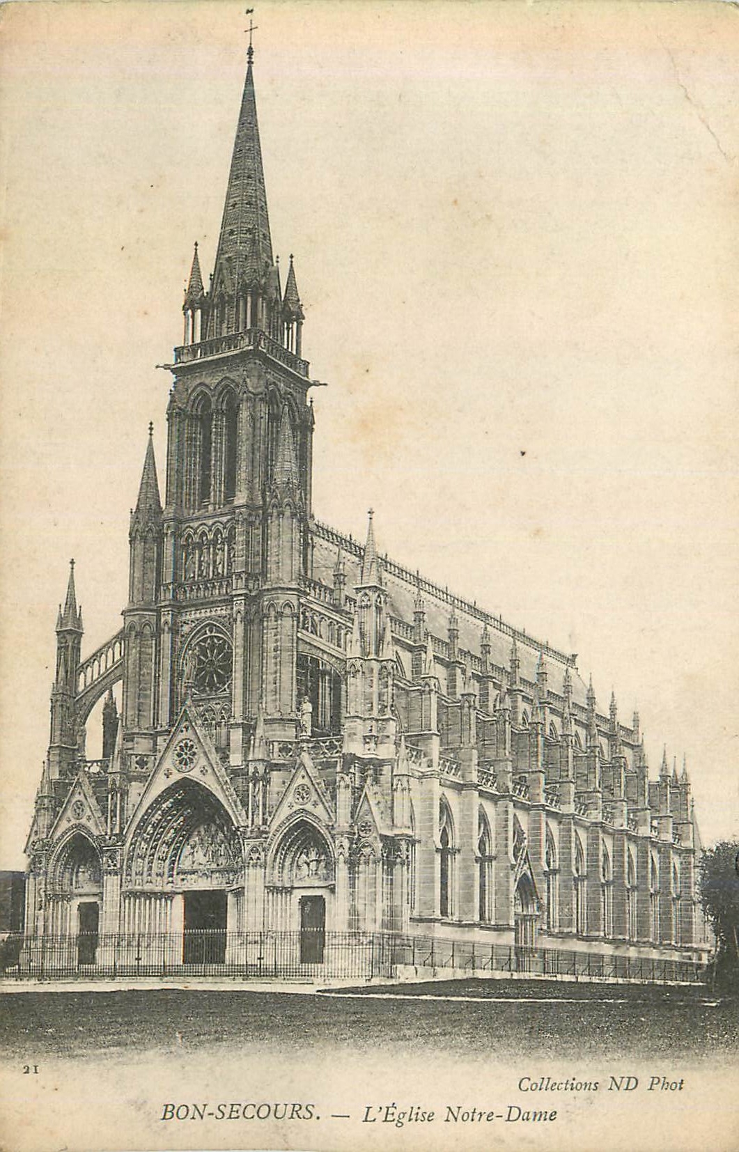 CPA Bon secours l eglise notre dame