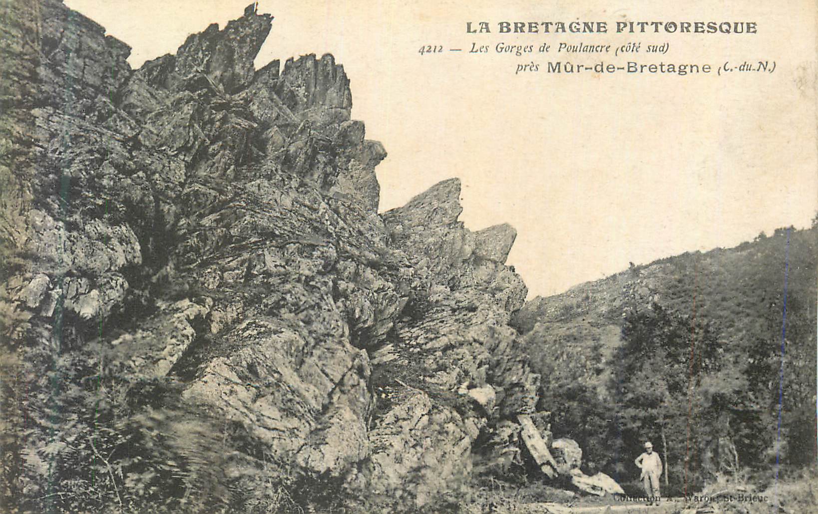 CPA La bretagne pittoresque 4212 les gorges de poulancre (cote sud) pres mur de bretagne (c du n)