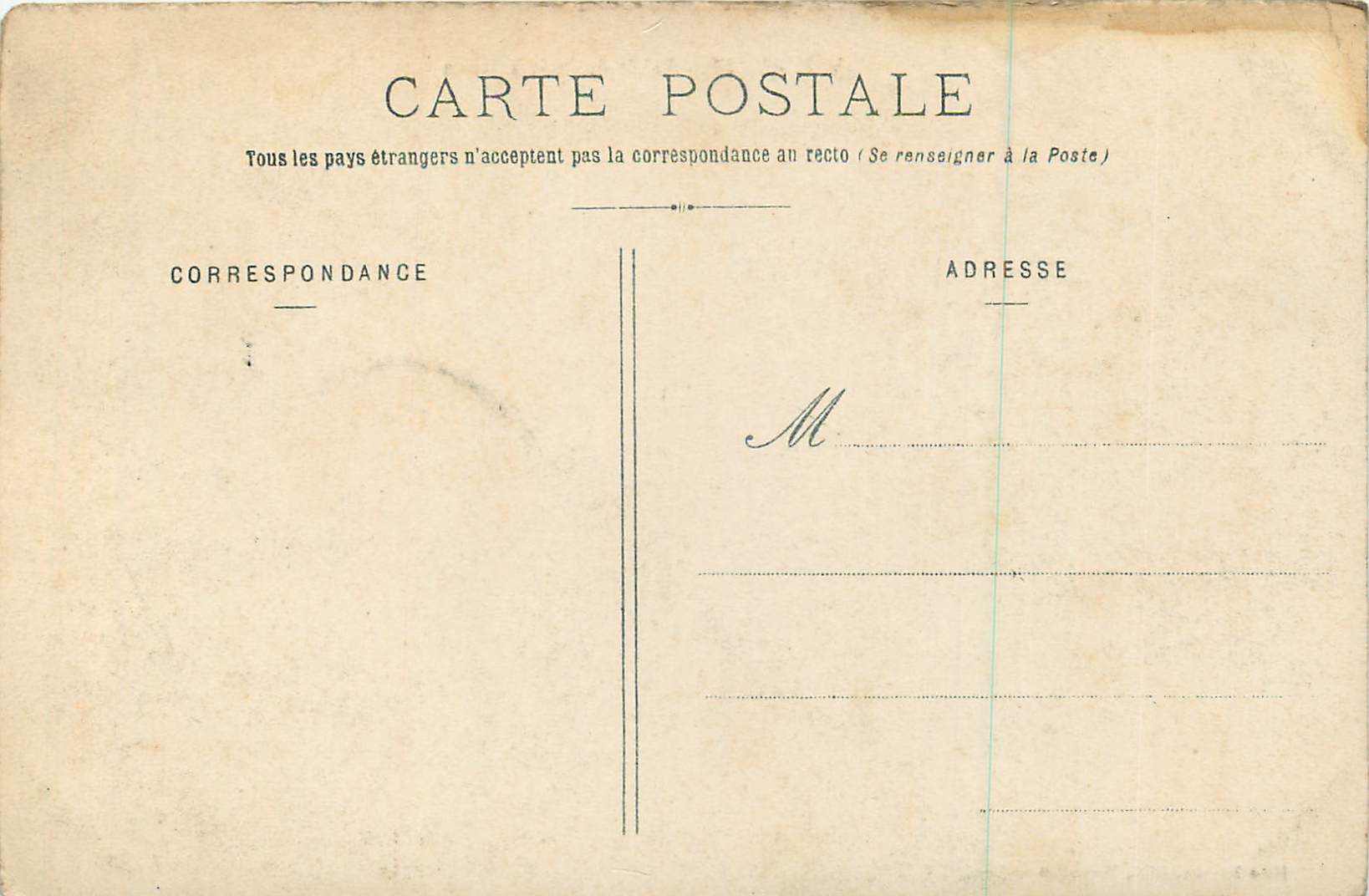 Versailles - Palais du Petit Trianon — Mme Moreau, édit., Versailles — Verso