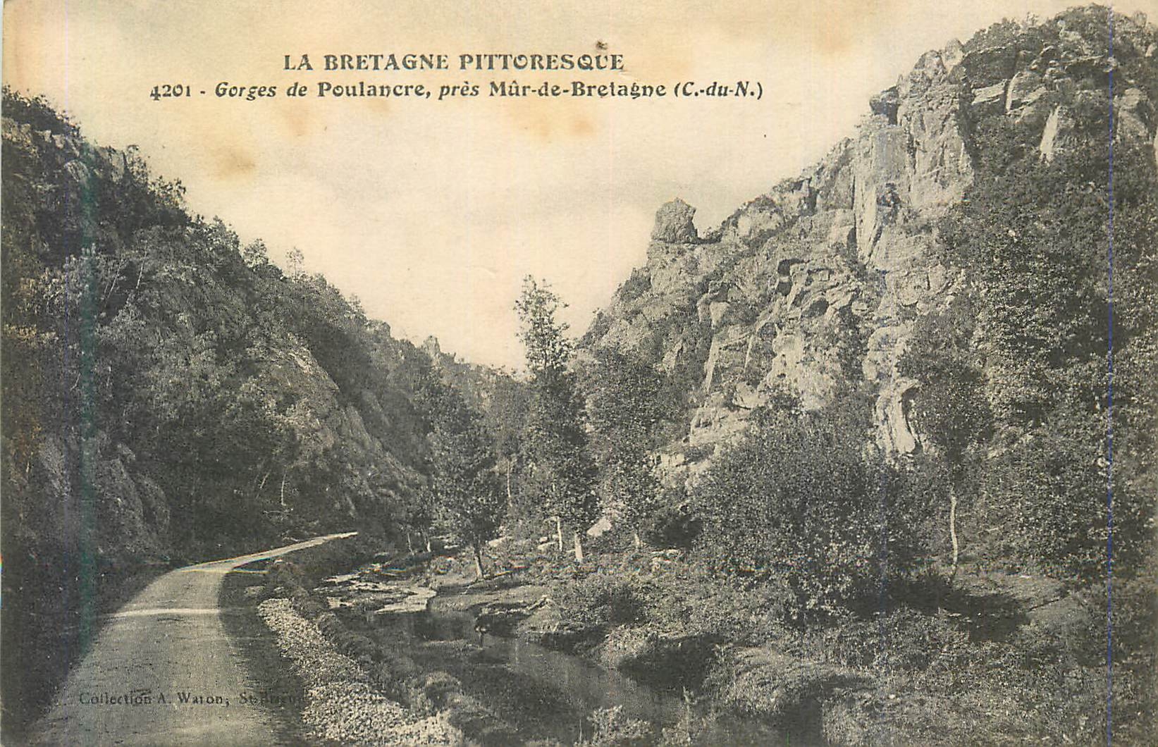 CPA La bretagne pittoresque 4201 gorges de poulancre pres mur de bretagne (c du n)