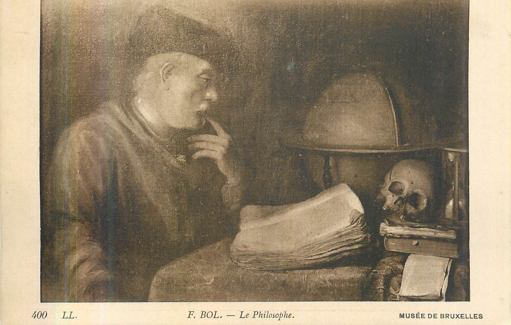 CPA 400 ll f bol le philosophe musee de bruxelles