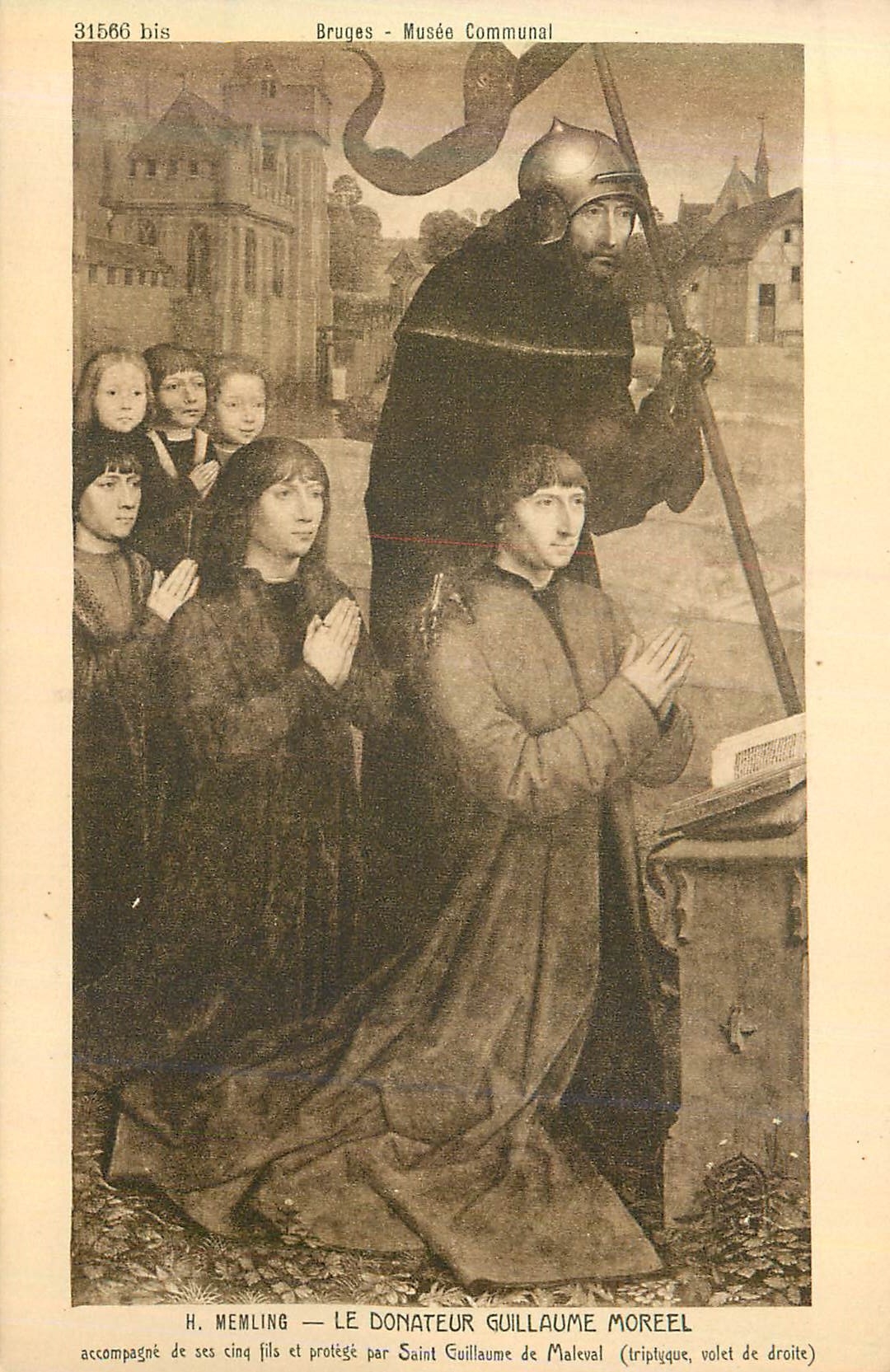CPA 31566 bis bruges musee communal le donnateur guillaume moreel