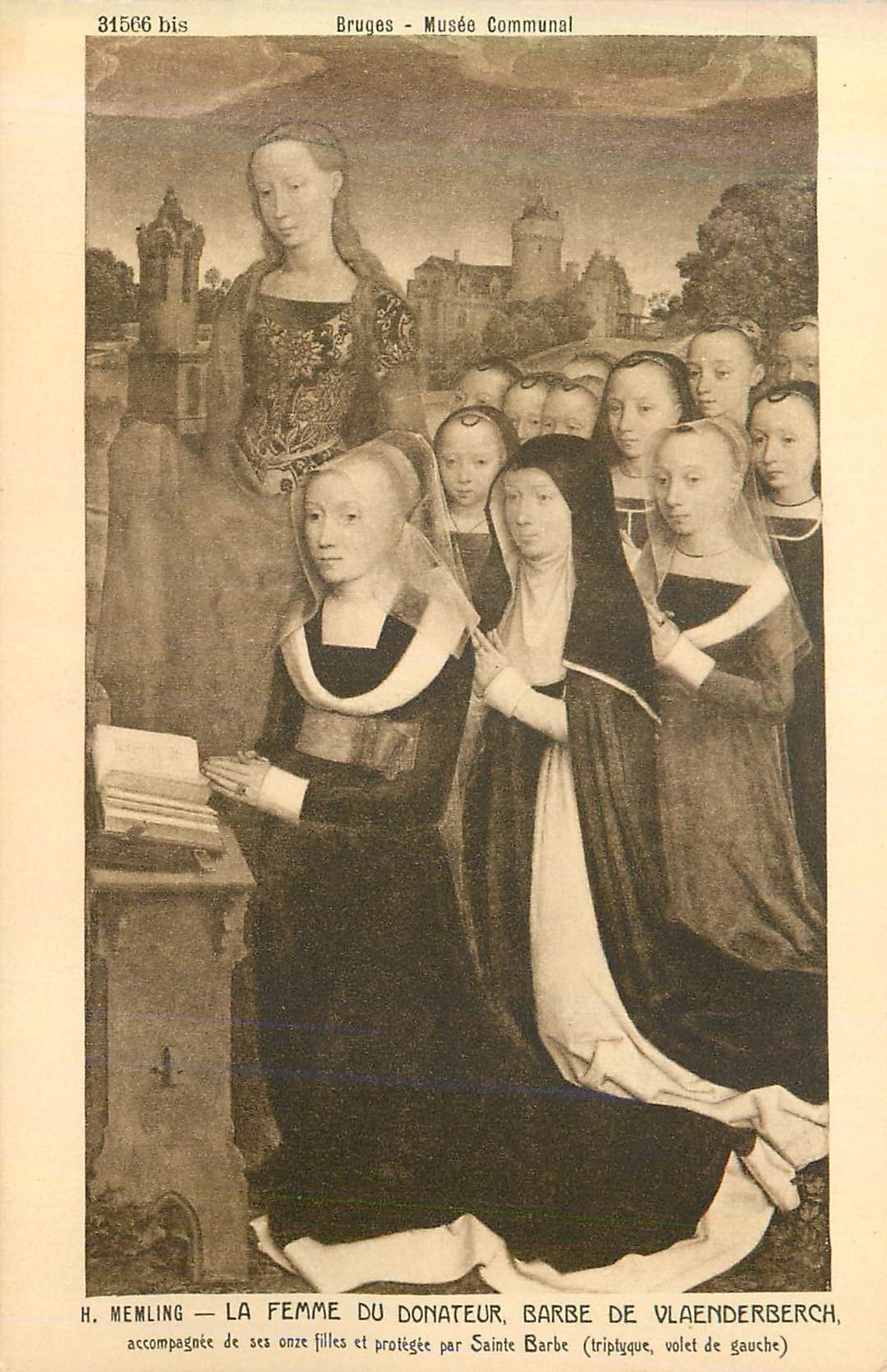 CPA 31566 bis bruges musee communal la femme du donateur barbe de vlaenderberch