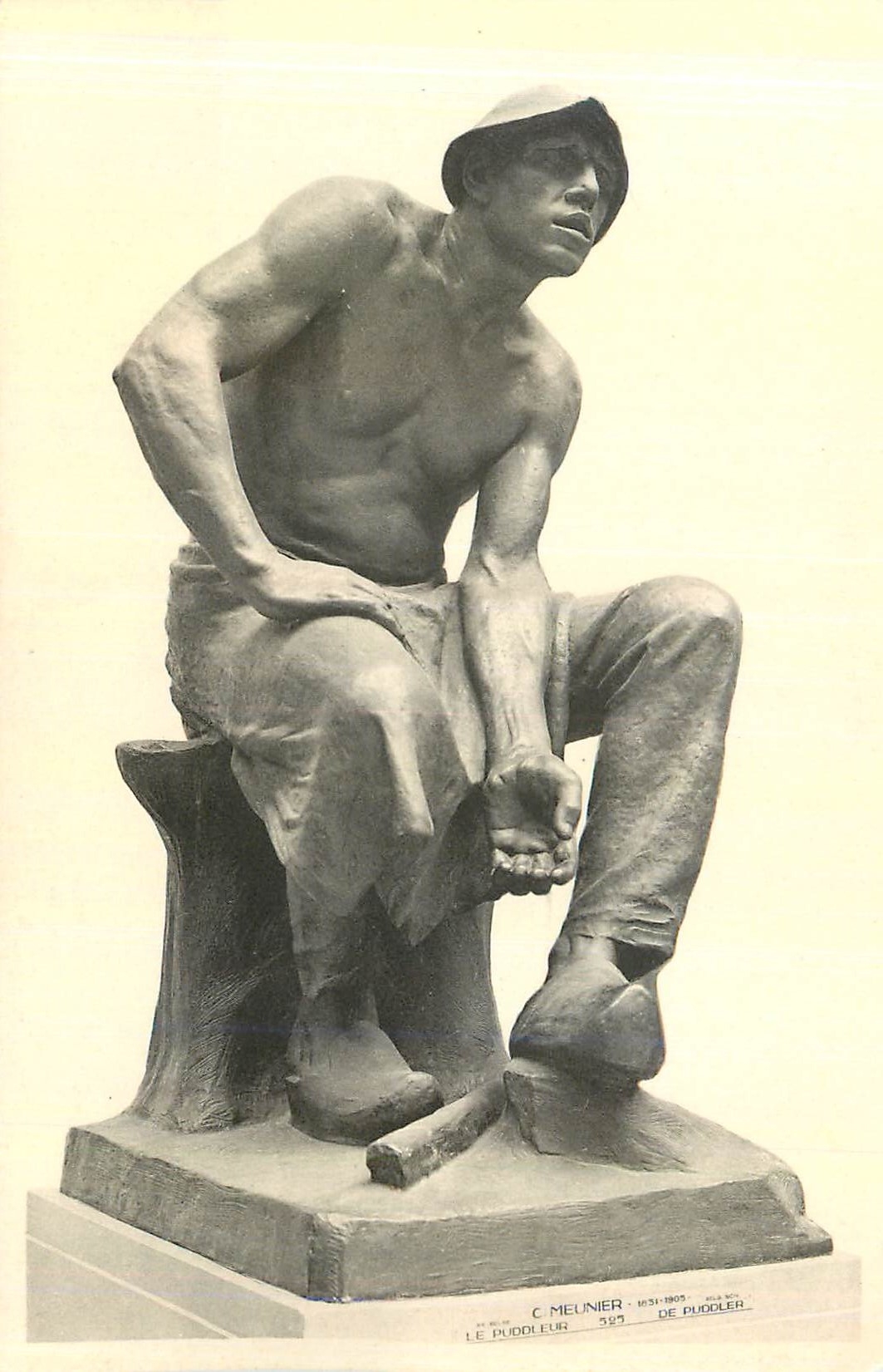 CPA C meunier (1831 1905) le puddieur de puddeler musee de bruxelles