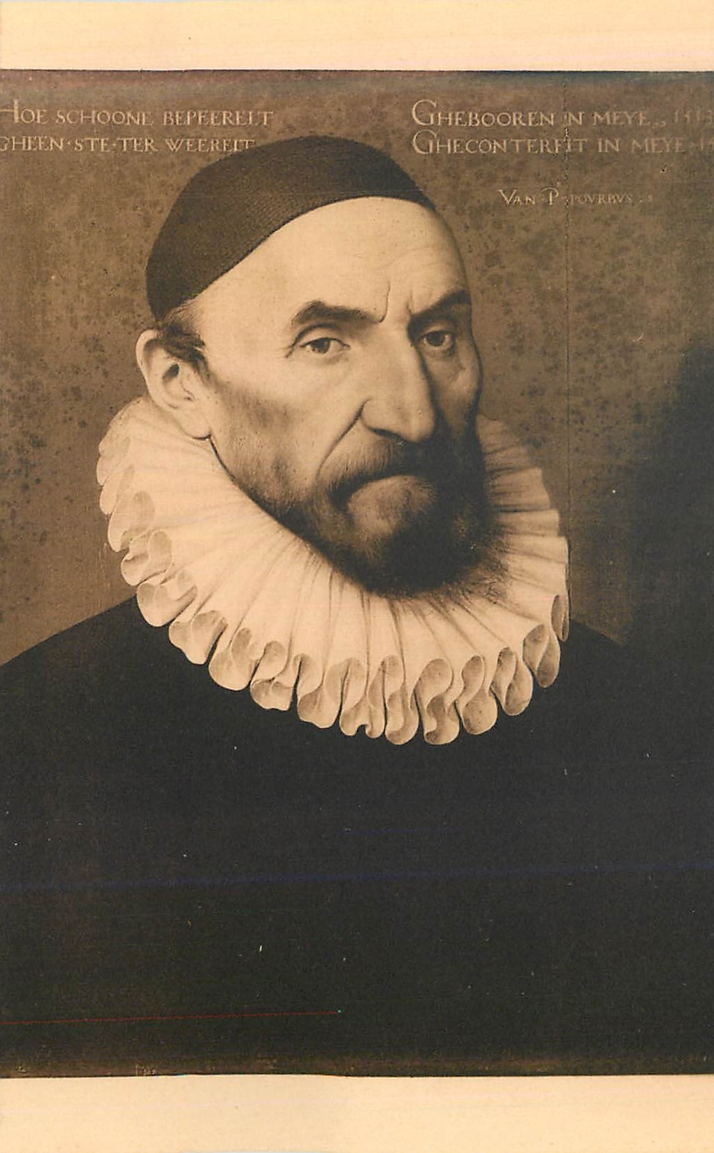 CPA P pourbus (1510 1584) portrait de j van der gheenste echevin de bruges musee de bruxelles