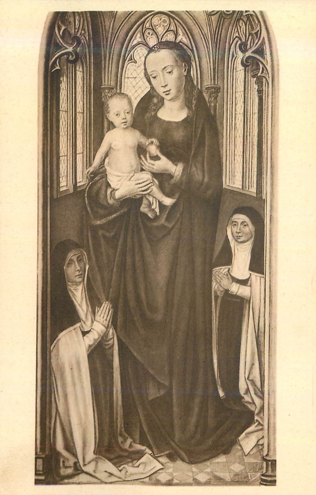 CPA Relikwickast der h ursula de h maagd en het kind chasse de sainte ursule la vierge et l enfant