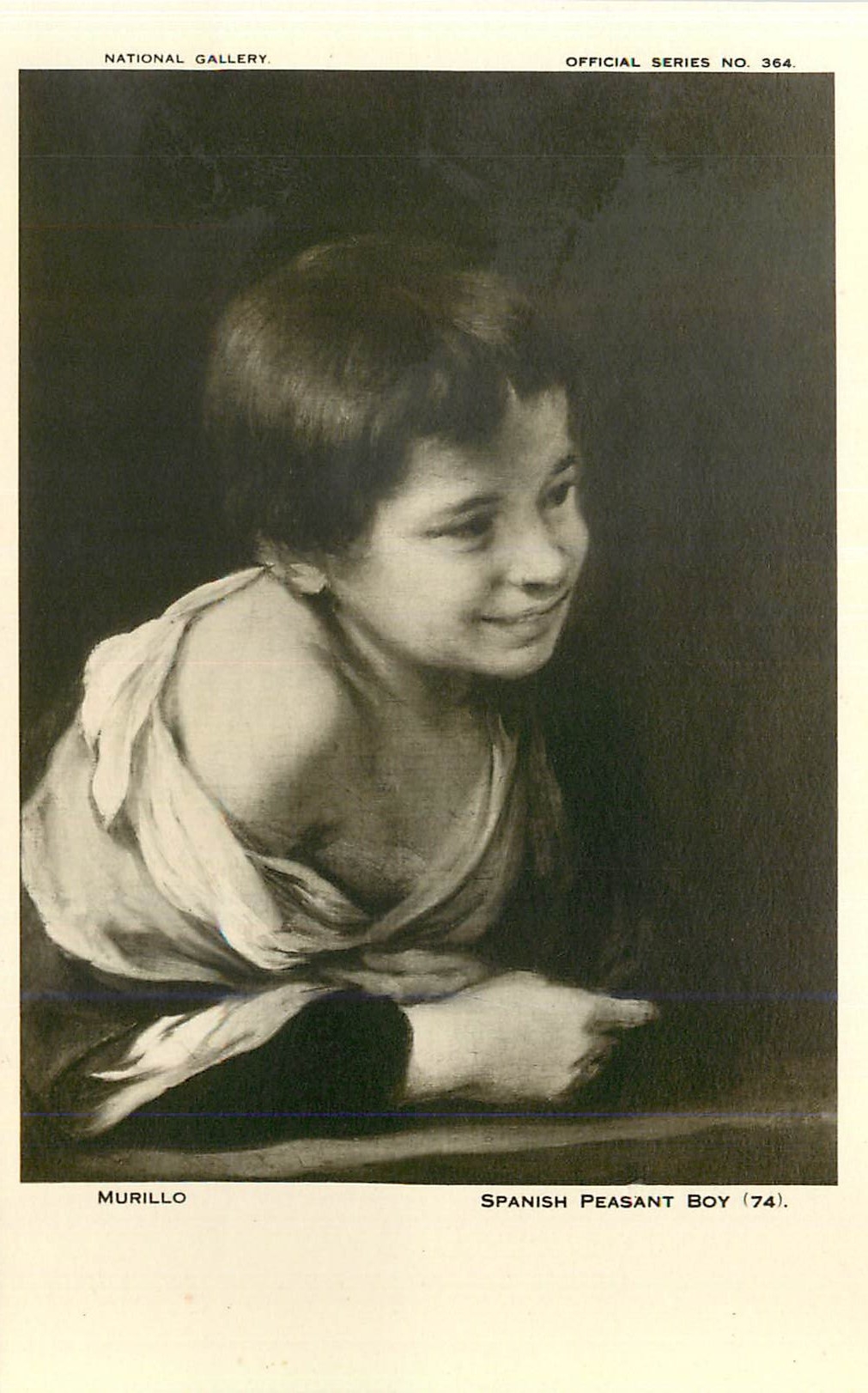 CPA National gallery official series no 364 murillo spanish boy 74