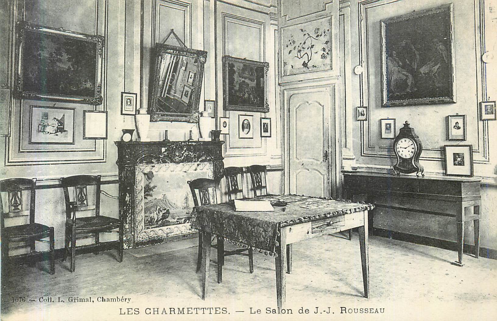 CPA Les charmettes le salon de j j rousseau