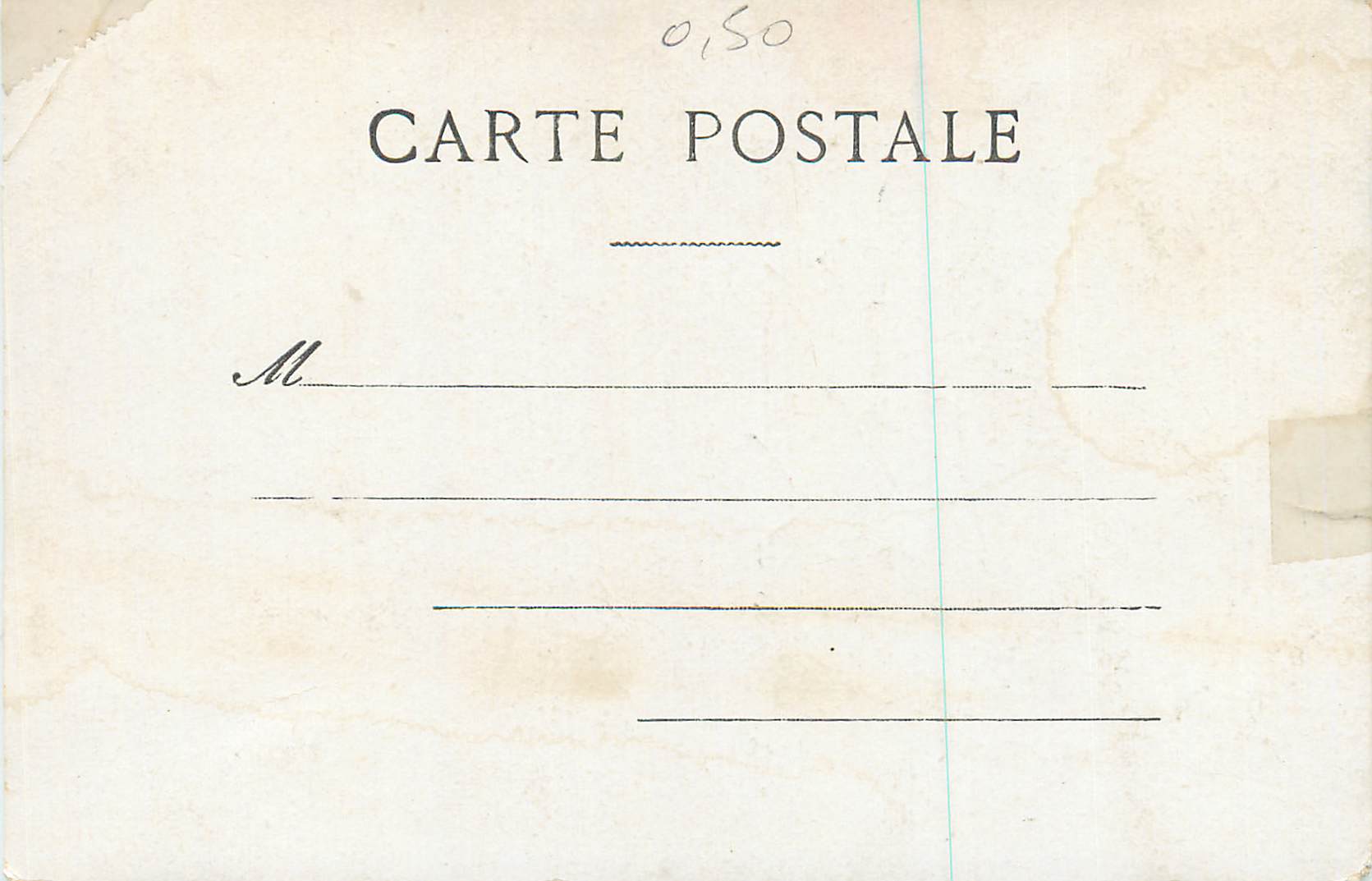 CPA January — Rückseite
