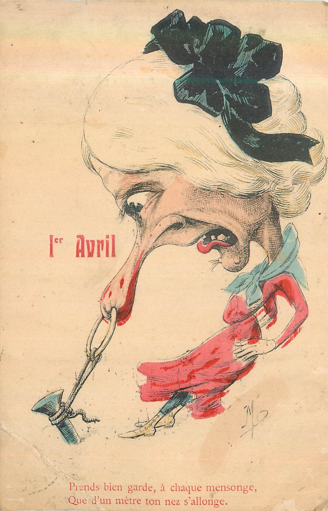 CPA 1er avril Illustrateur