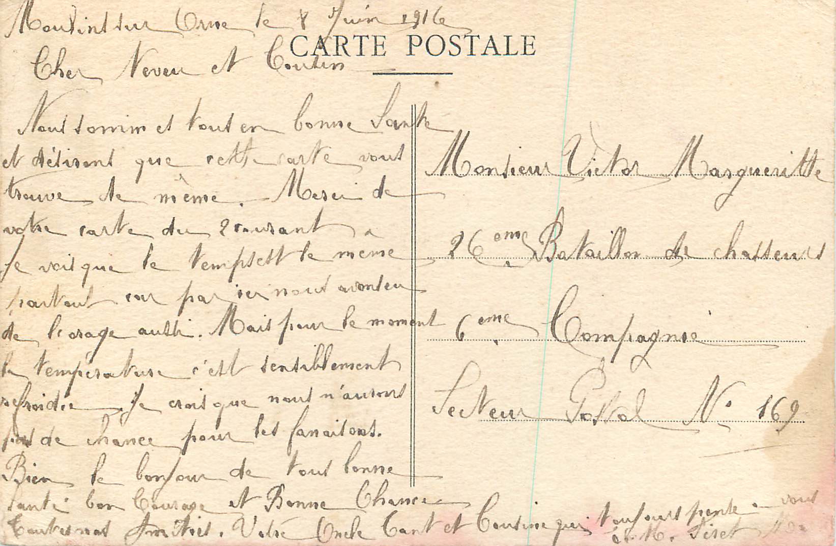 CPA Fleurs de france portez notre esperance — Verso
