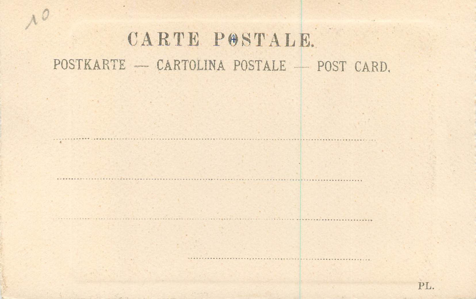 CPA Le poirier — Verso