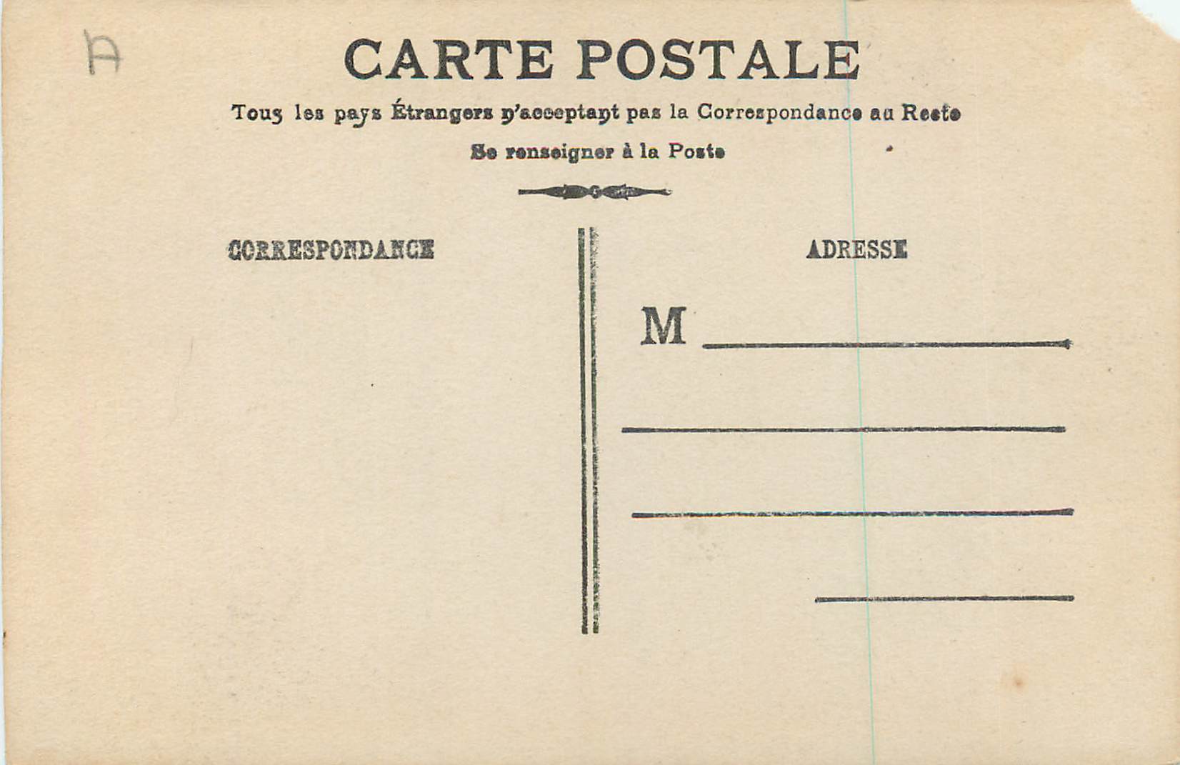 Couple amoureux — scène de jardin — éditeur inconnu, n° 65 — Rückseite
