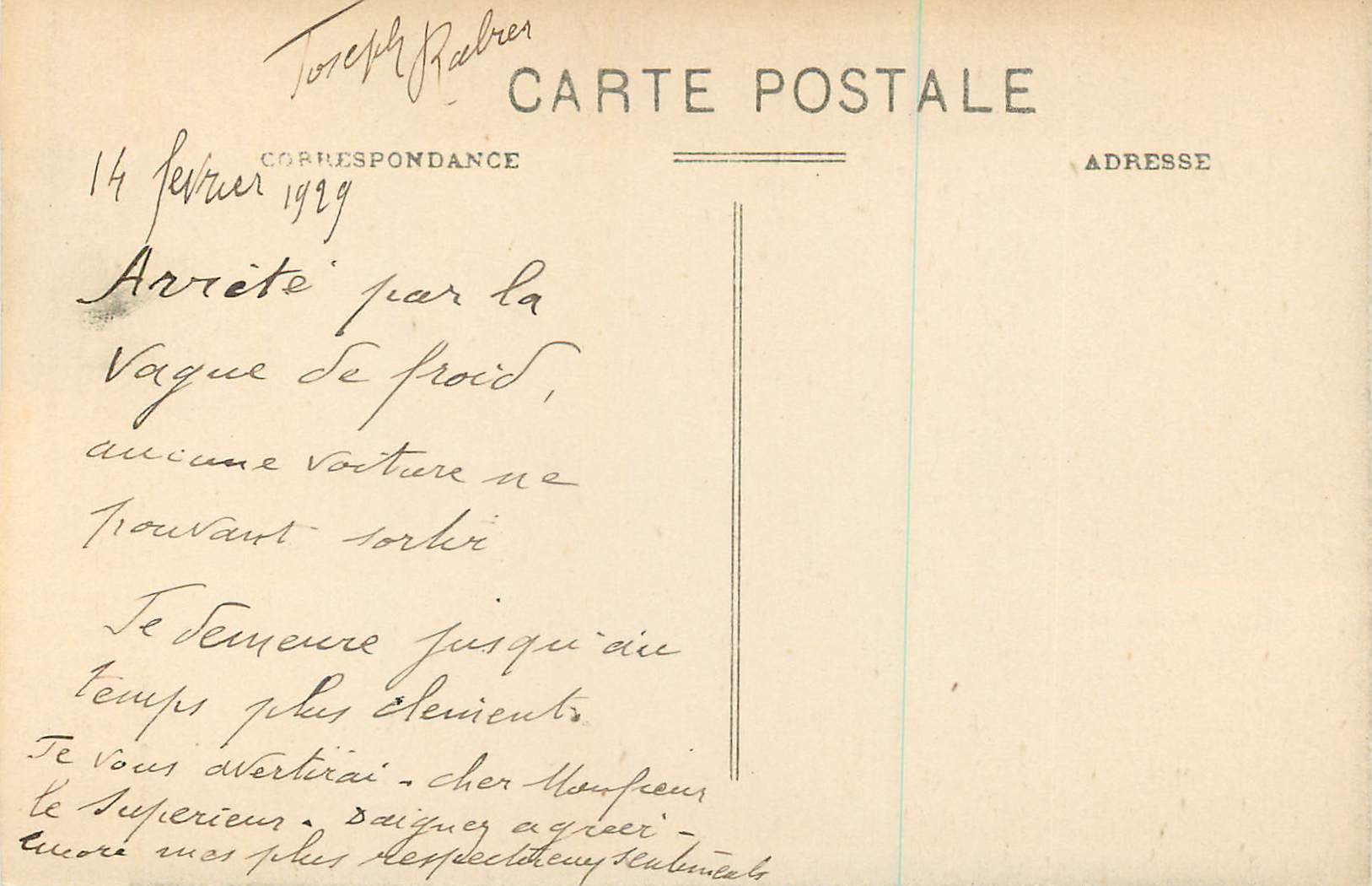 CPA Vitraux de ste fauste la petite bonne dame la petite ste fauste — Rückseite