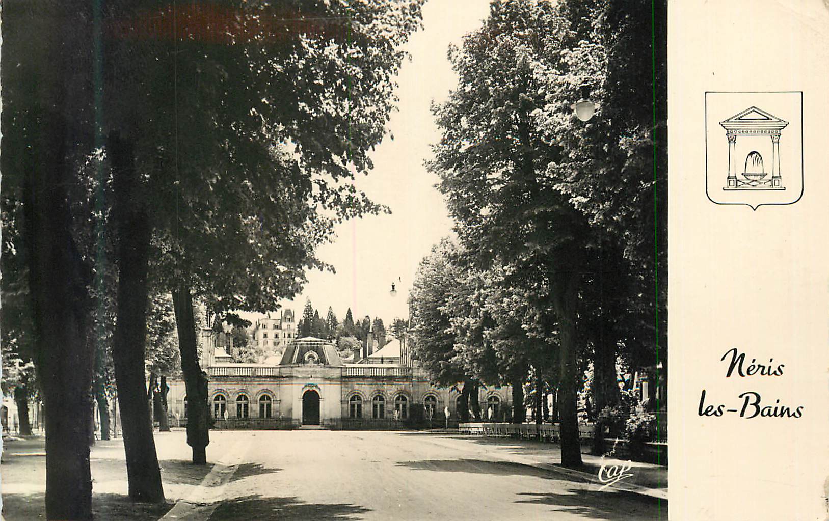 CPM 80 neris les bains l etablissement thermal et le parc