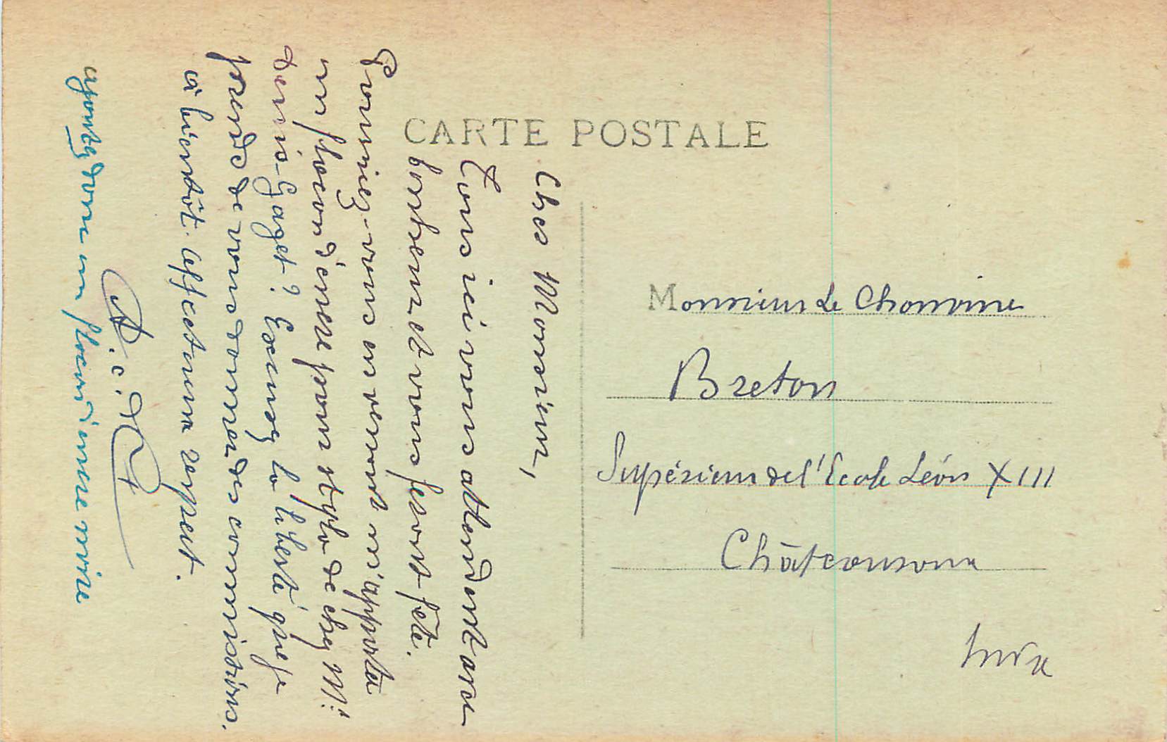 CPA Notre dame de la sainte trinite priez pour nous — Rückseite