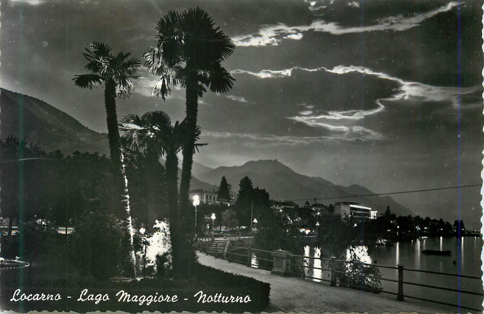 CPM Locarno lago maggiore notturno