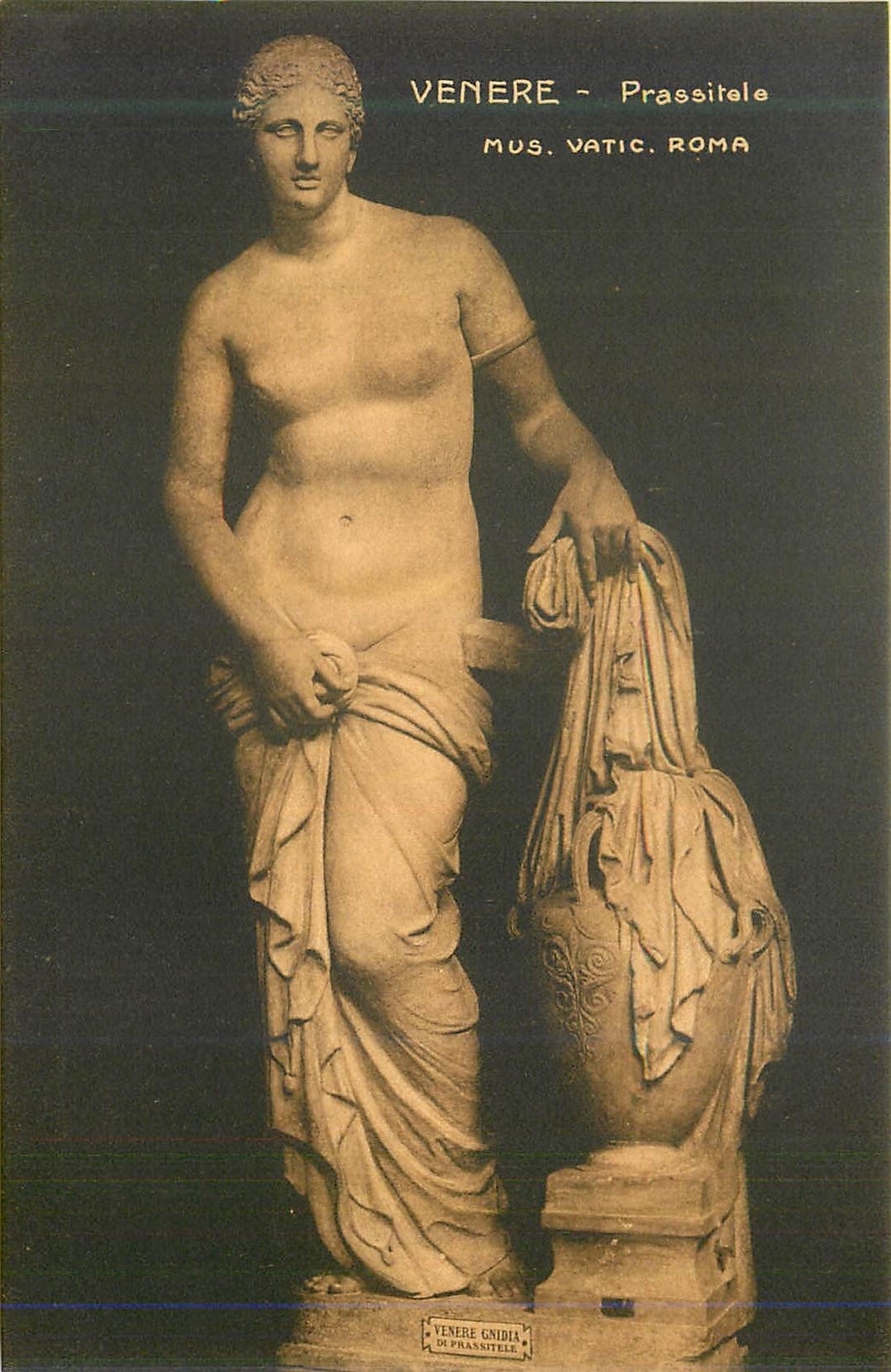 CPA Venere prassitele mus vatic roma