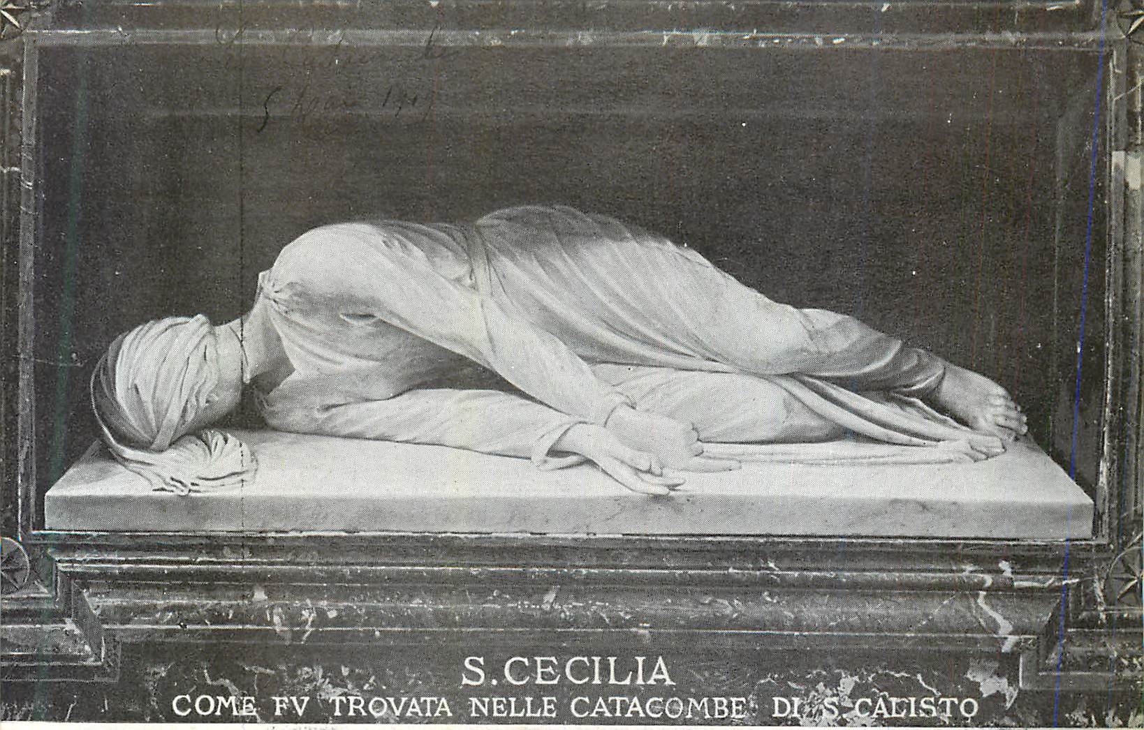S. CECILIA — comme trouvée dans les catacombes de S. Calisto — G. Ripostelli, Rome
