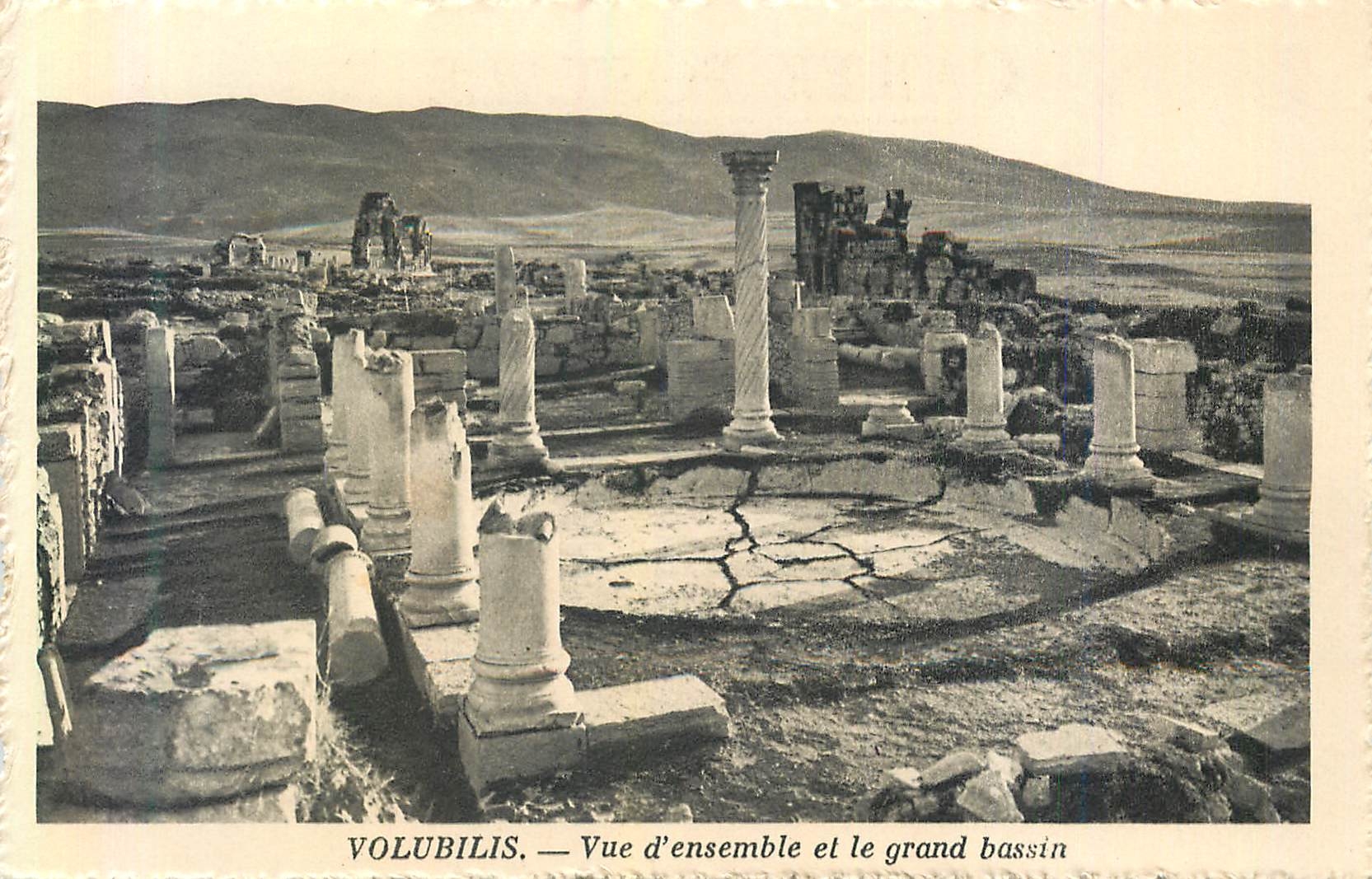 CPA Volubilis vue d ensemble et le grand bassin