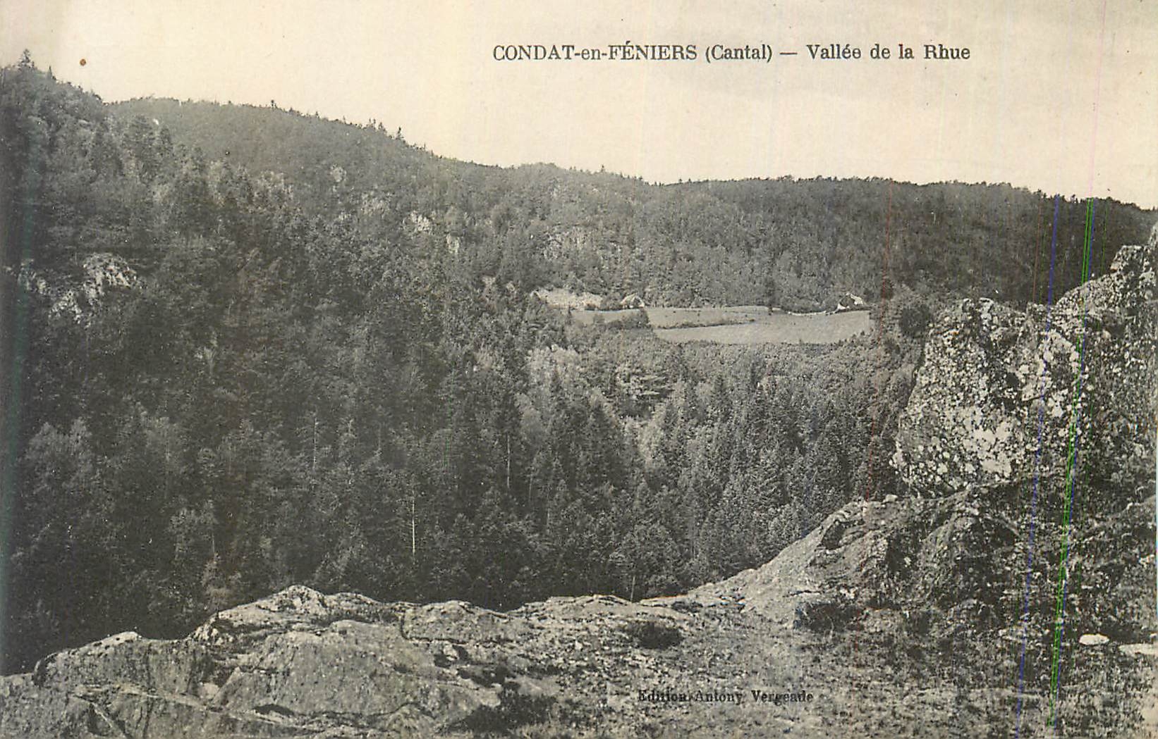 CPA Condat en feniers (cantal) vallee de la rhue