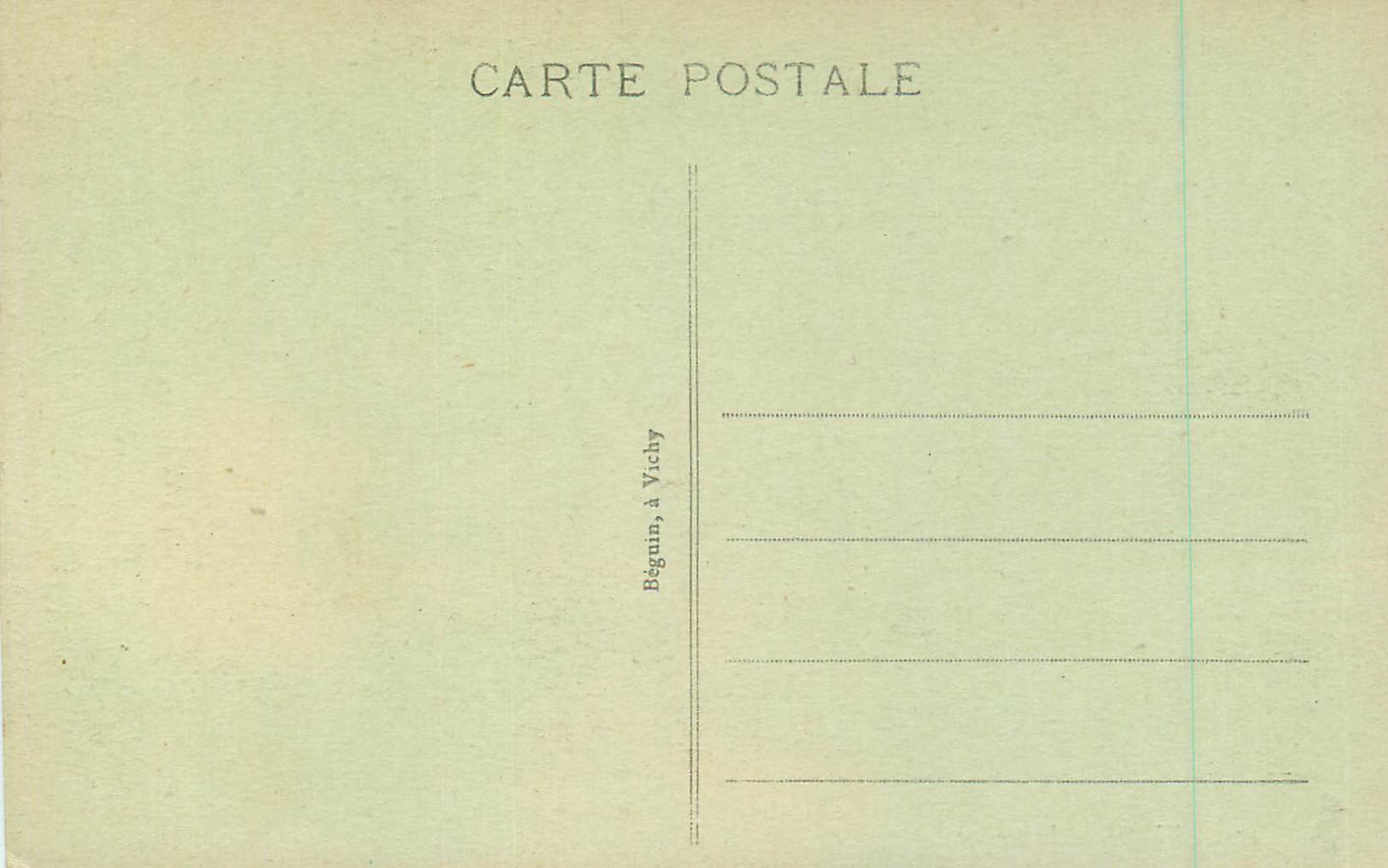 CPA 311 vichy le casino — Verso