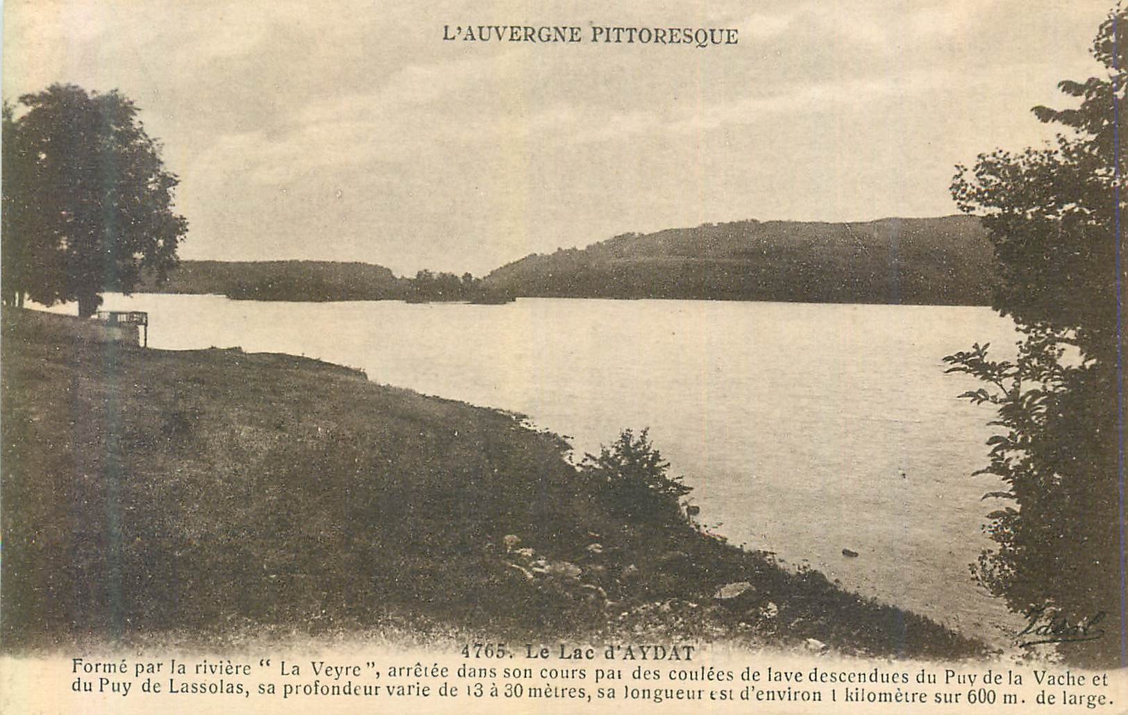 See Aydat — Das malerische Auvergne — Verlag Léon Léonard, Nr. 4765