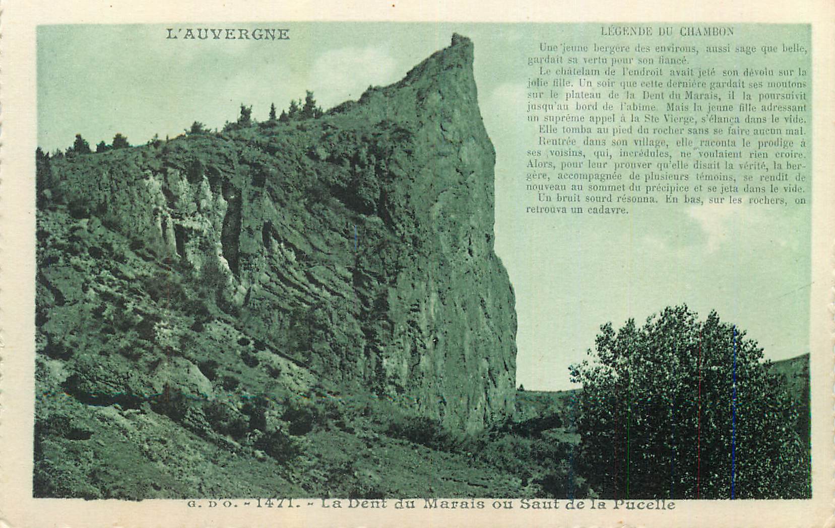 CPA L auvergne 1471 la dent du marais ou saut de la pucelle