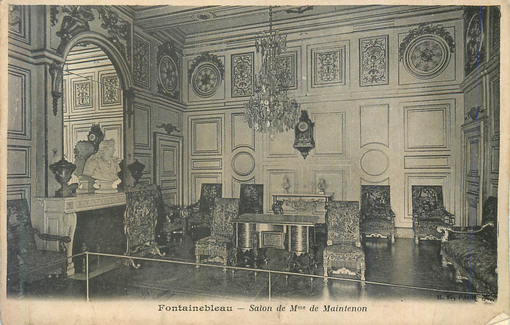 Fontainebleau — Salon der Frau de Maintenon — B. F., Paris