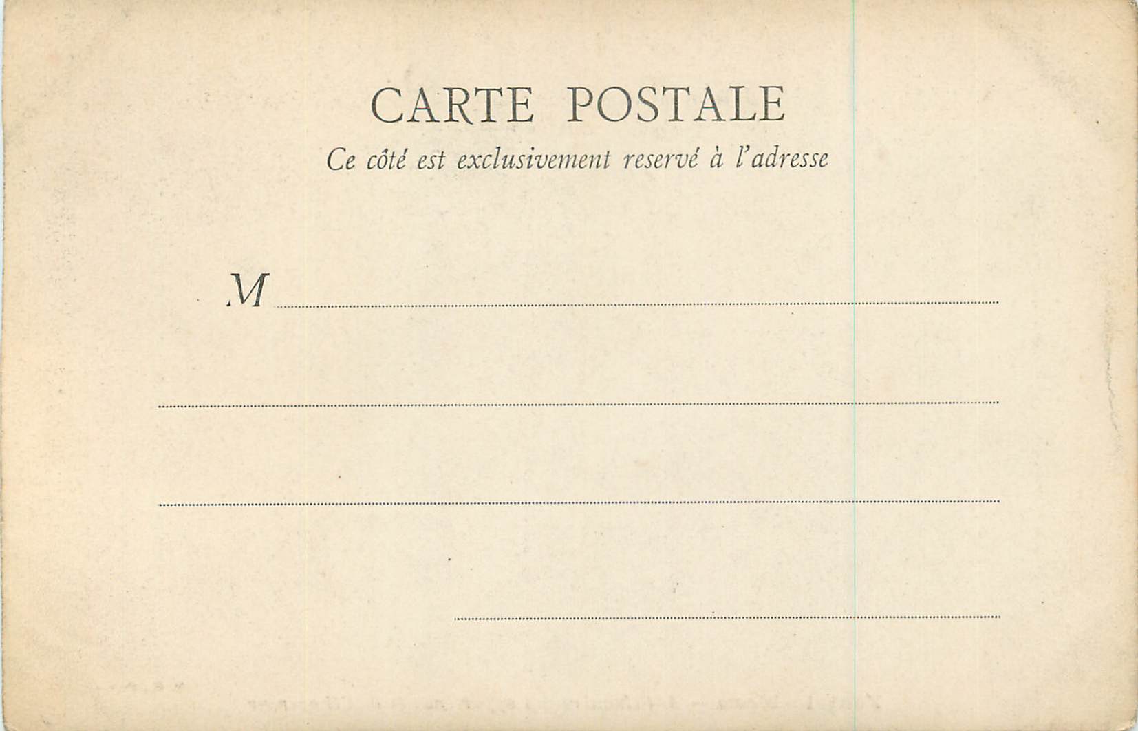 Fontainebleau — Antichambre des appartements de l'Empereur — B. F., Paris — Verso