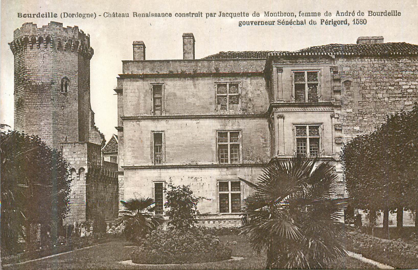 CPA Bourdeille (dordogne) chateau renaissance construit par jacquette de montbron