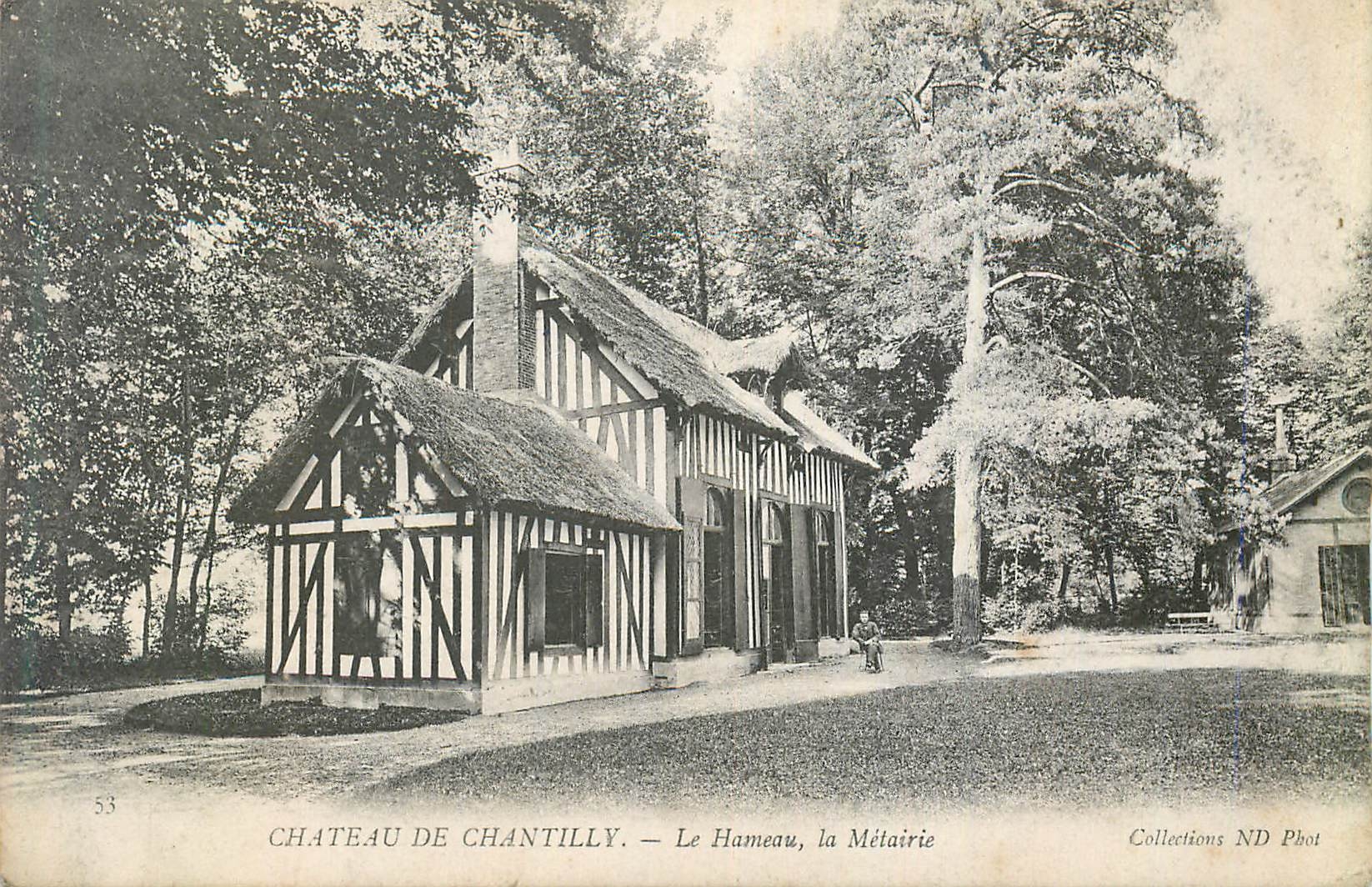 CPA 53 chateau de chantilly le hameau la metairie