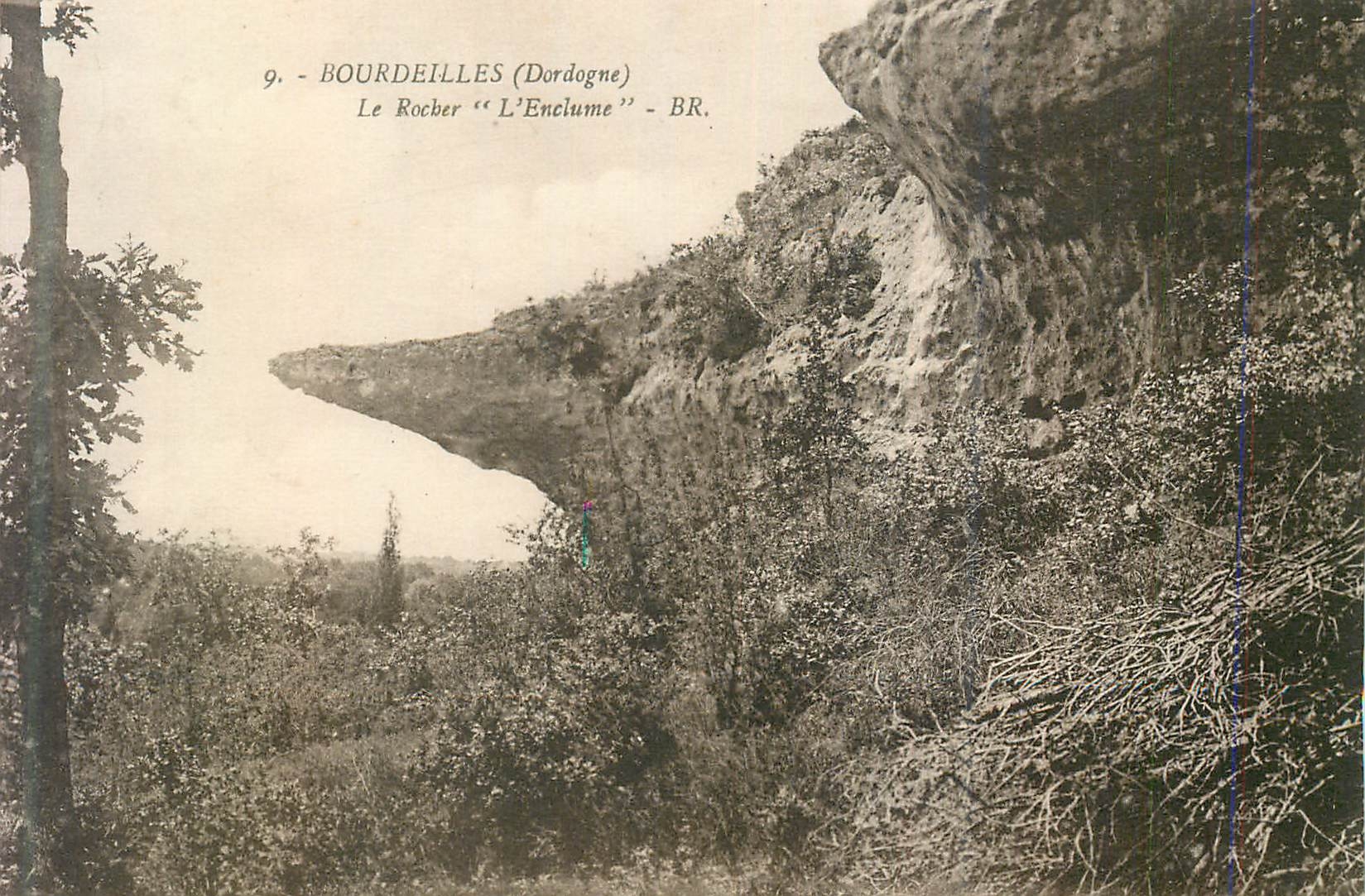 CPA 9 bourdeilles (dordogne) le rocher l enclume