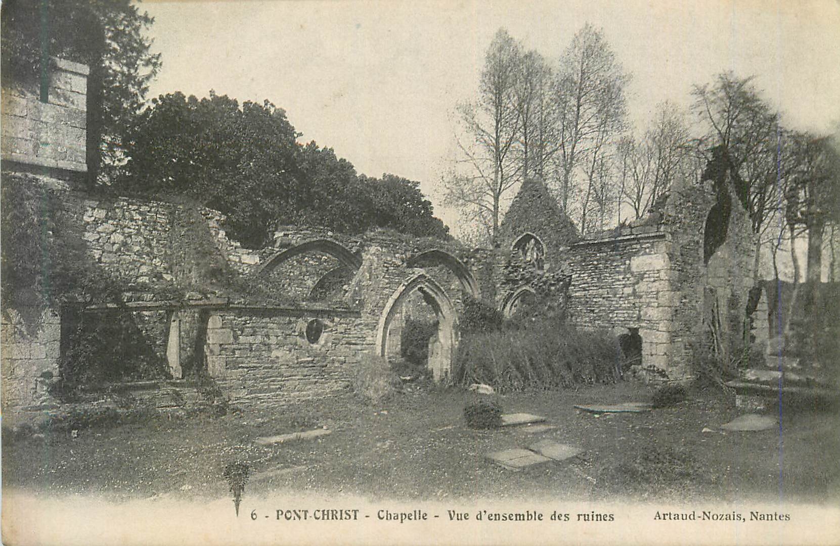 CPA 6 pont christ chapelle vue d ensemble des ruines