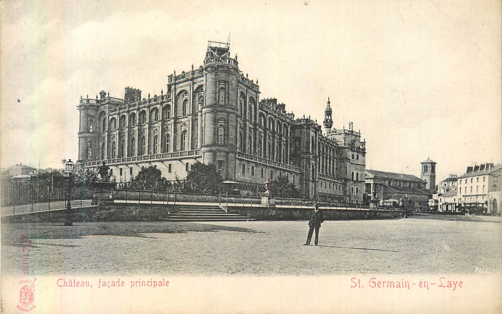 CPA Chateau facade principale st germain en laye