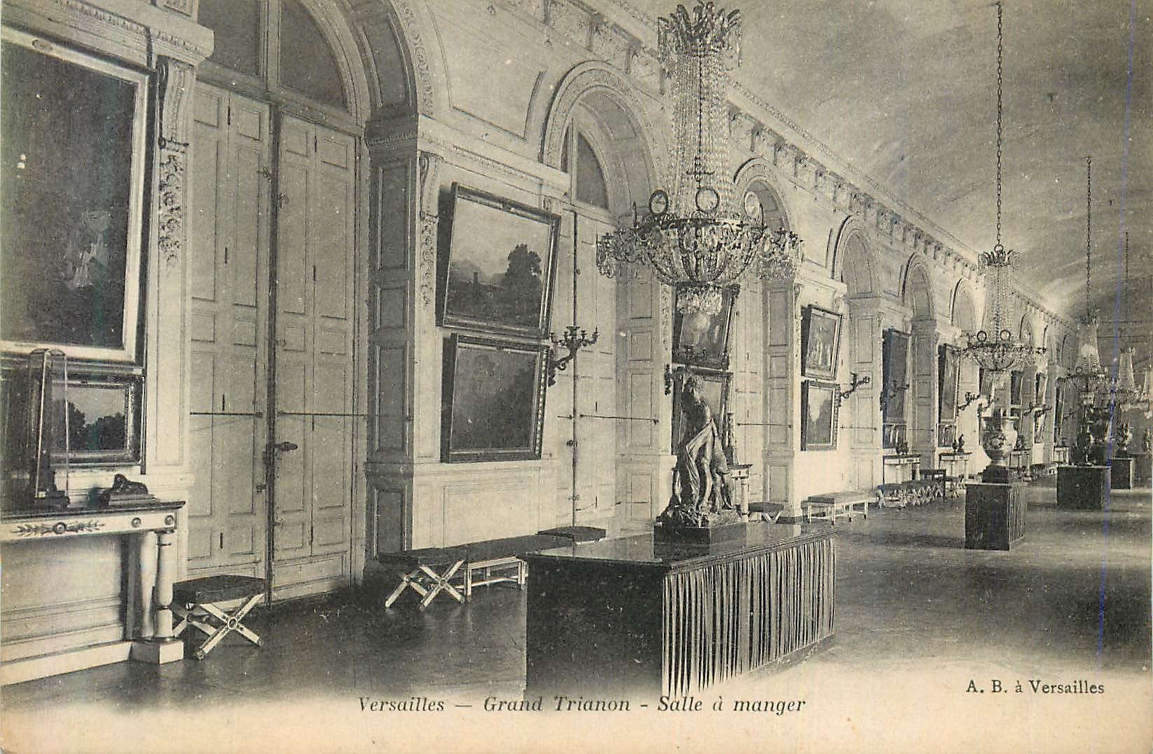 CPA Versailles grand trianon salle a manger