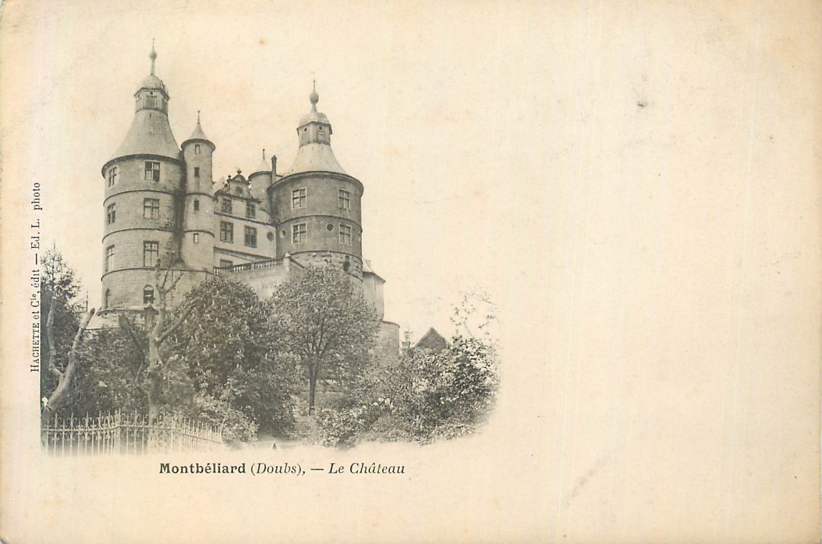 CPA Montbeliard (doubs) le château (carte 1900)
