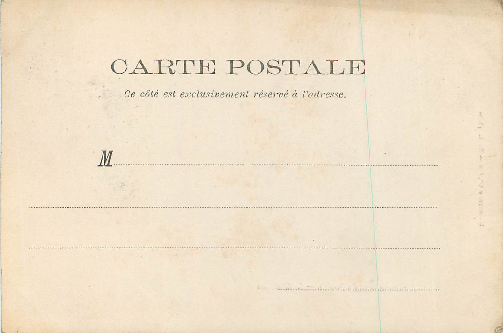 CPA Montbeliard (doubs) le château (carte 1900) — Rückseite