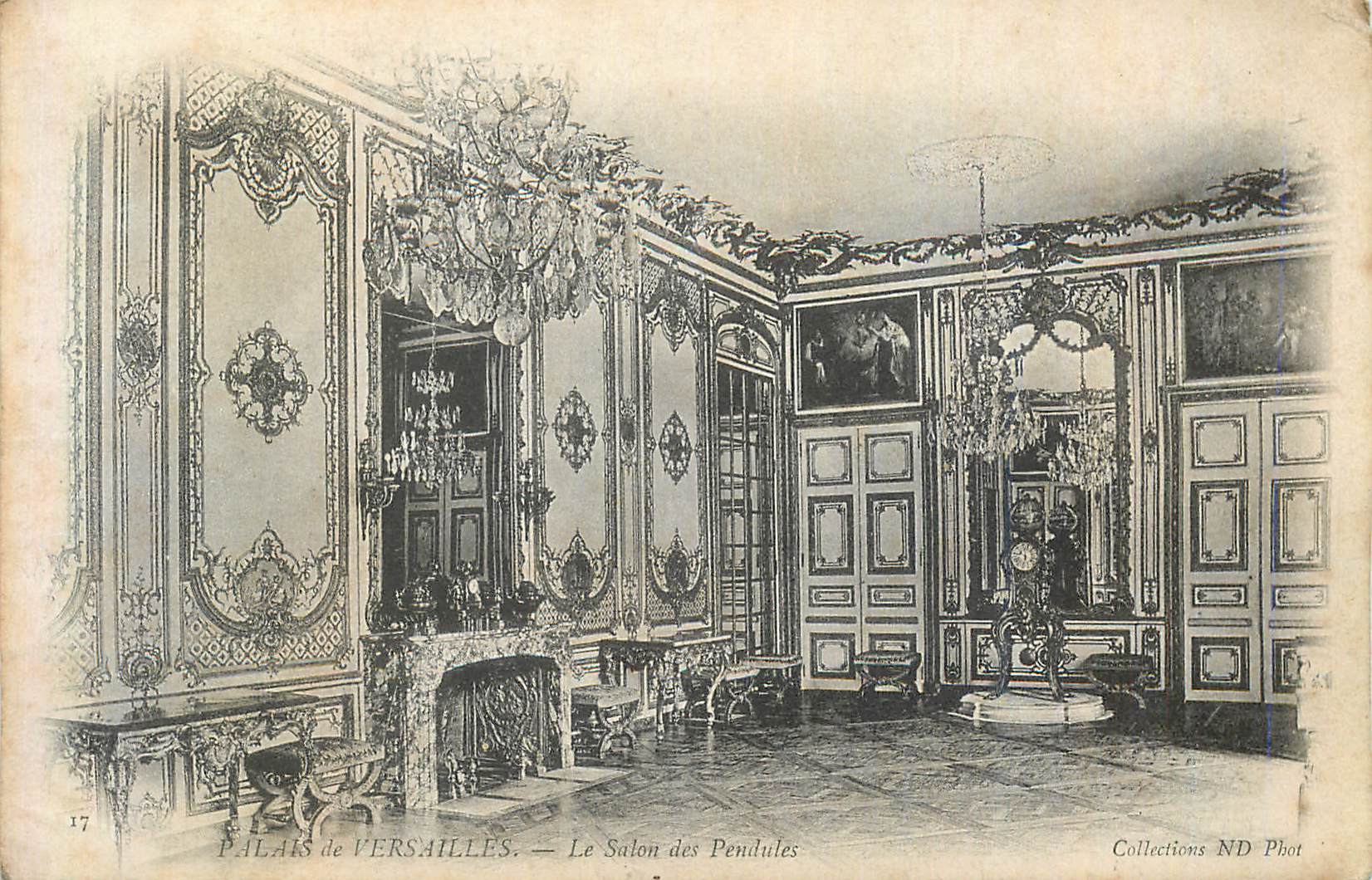 CPA Palais de versailles le salon des pendules