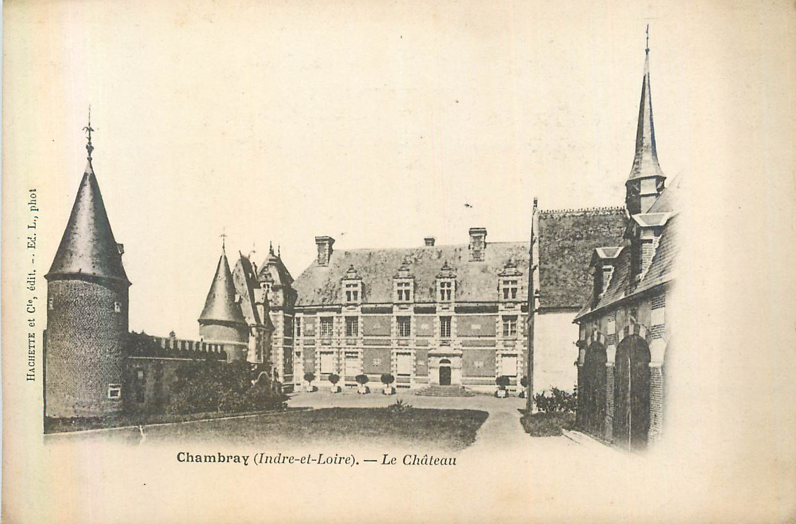 CPA Chambray (indre et loire) le château (carte 1900)