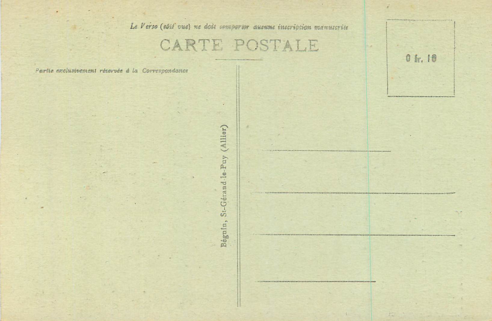 CPA La haute loire pittoresque 8084 le puy les orgues d espaly — Rückseite
