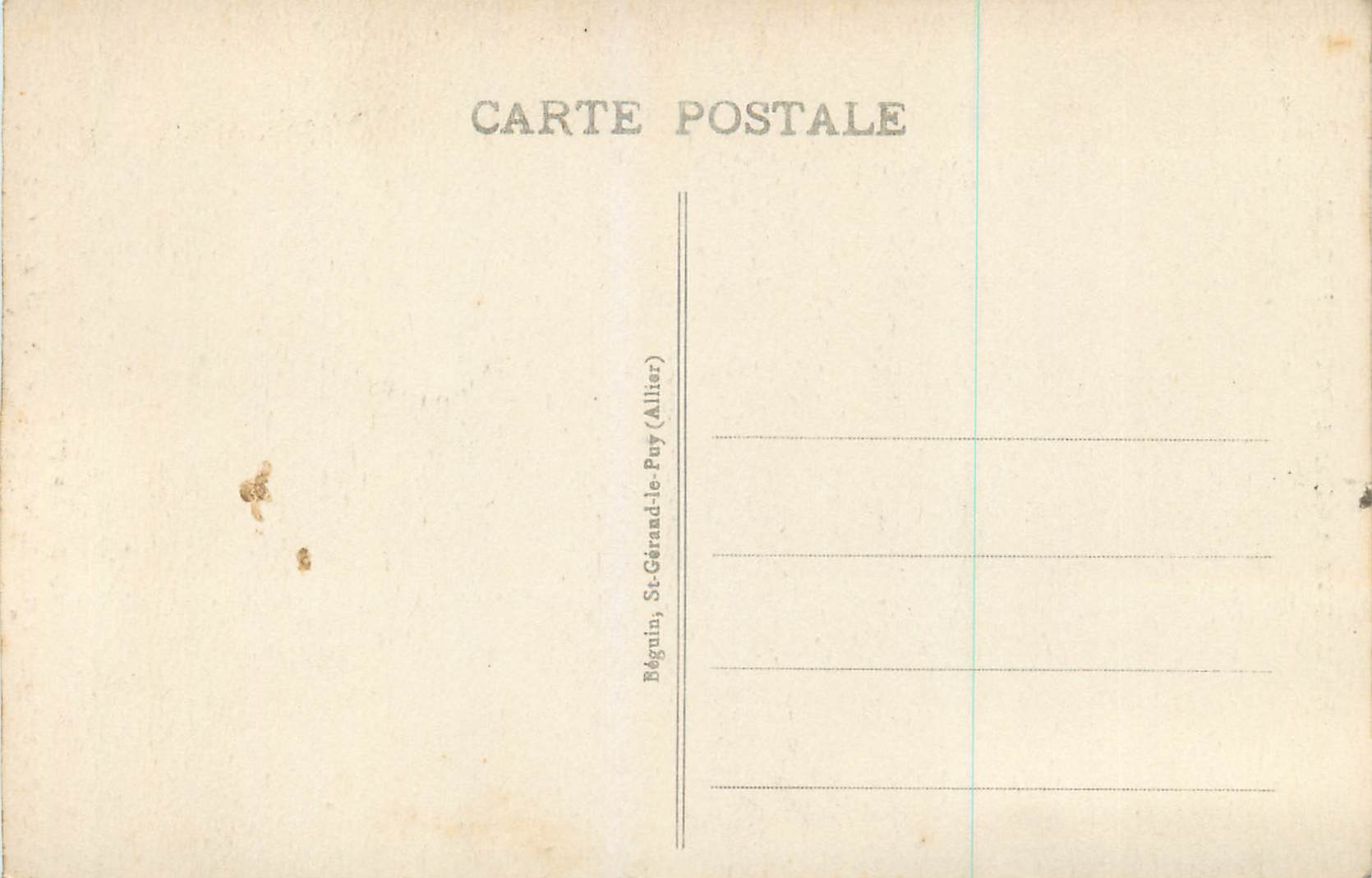 CPA La haute loire pittoresque 8015 le puy le rocher corneille et la statue colossale — Verso