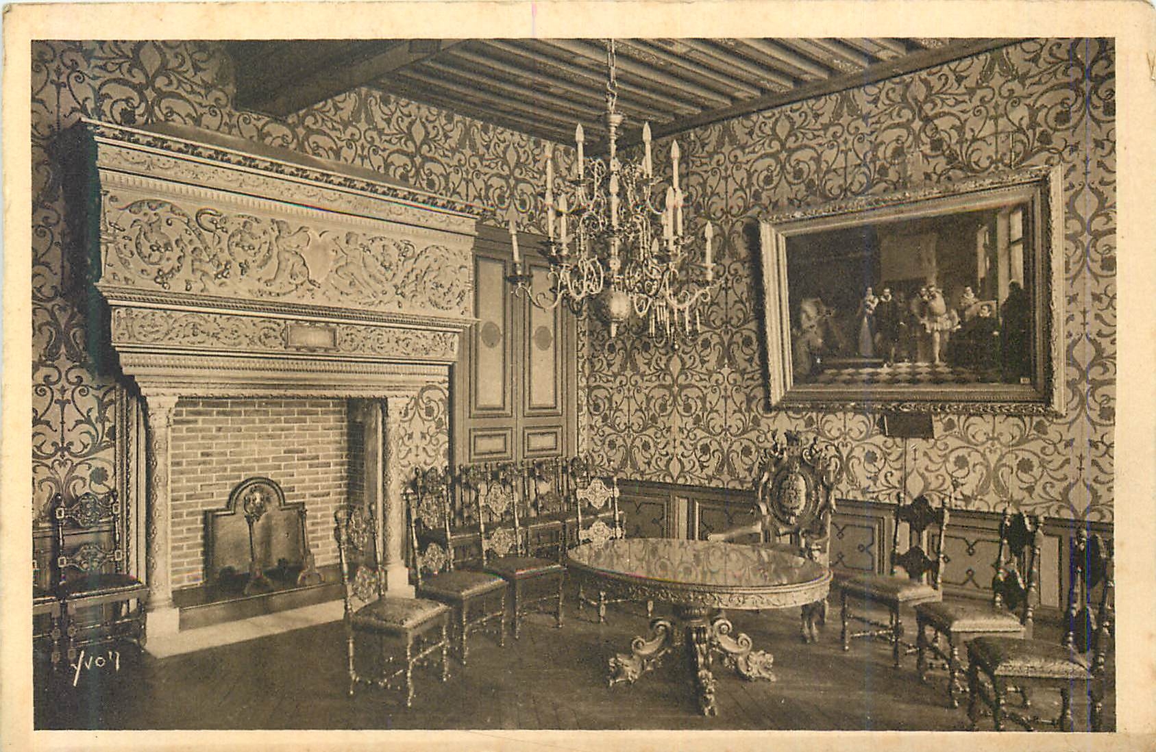 CPA La douce france 14 orleans (loiret) interieur de l hotel de ville salle des mariages ou mourut francois ii