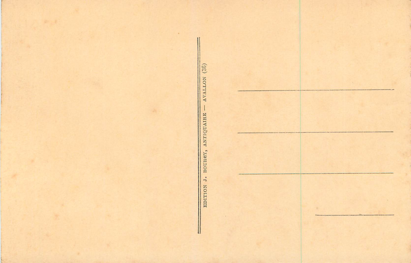 CPA 43 avallon maison du xv siecle rue saint lazare — Verso
