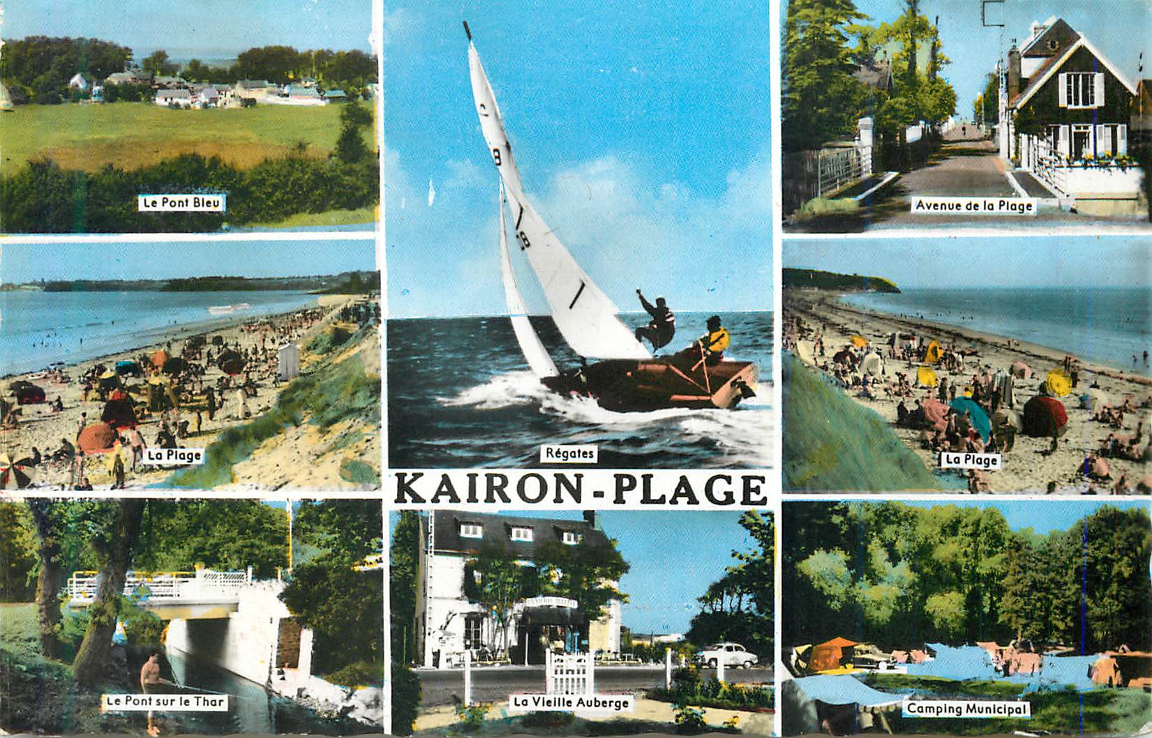 Kairon-Plage — Régates, Plage, Pont Bleu, Vieille Auberge — Éditeurs CARTAUD Frères - Nantes